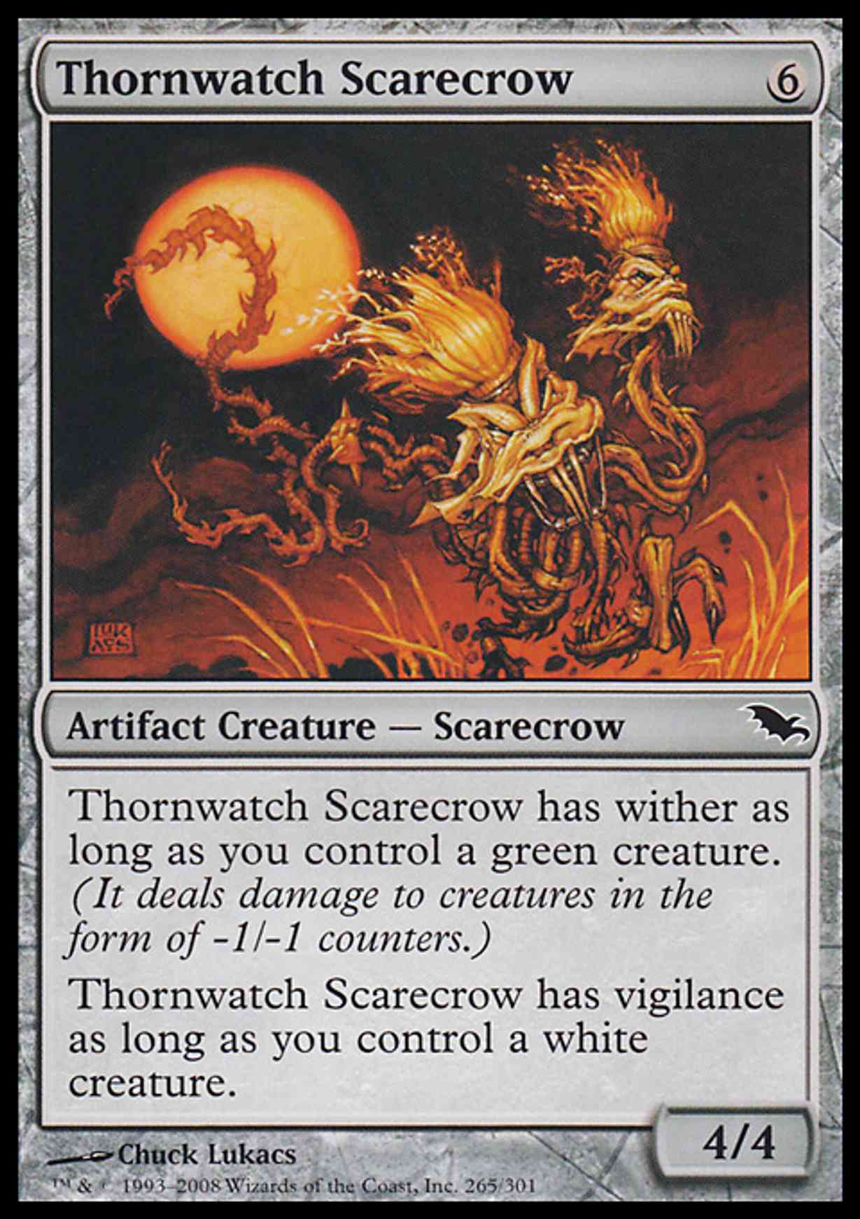Thornwatch Scarecrow magic card front