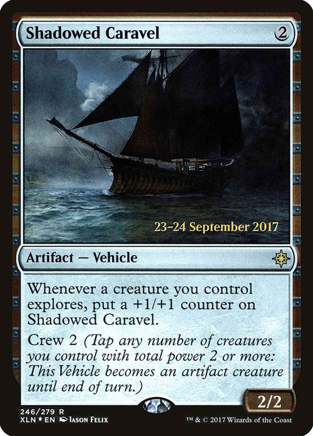 Shadowed Caravel magic card front
