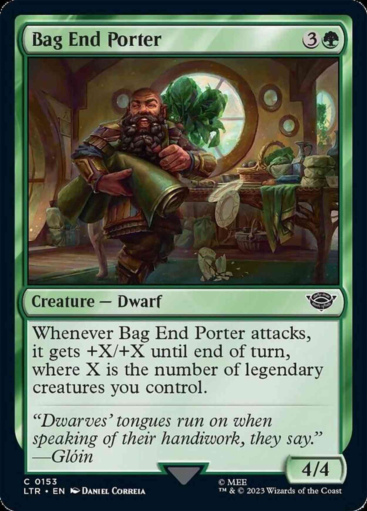 Bag End Porter magic card front