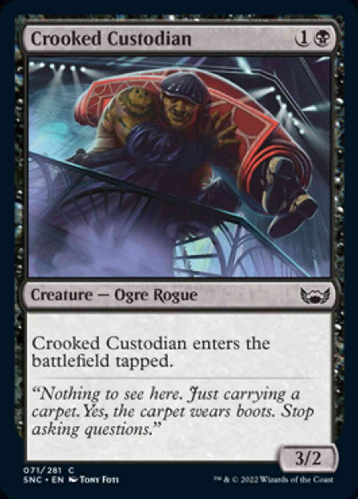 Crooked Custodian magic card front