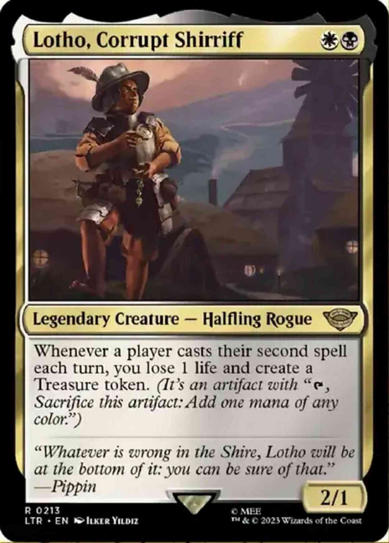 Lotho, Corrupt Shirriff magic card front