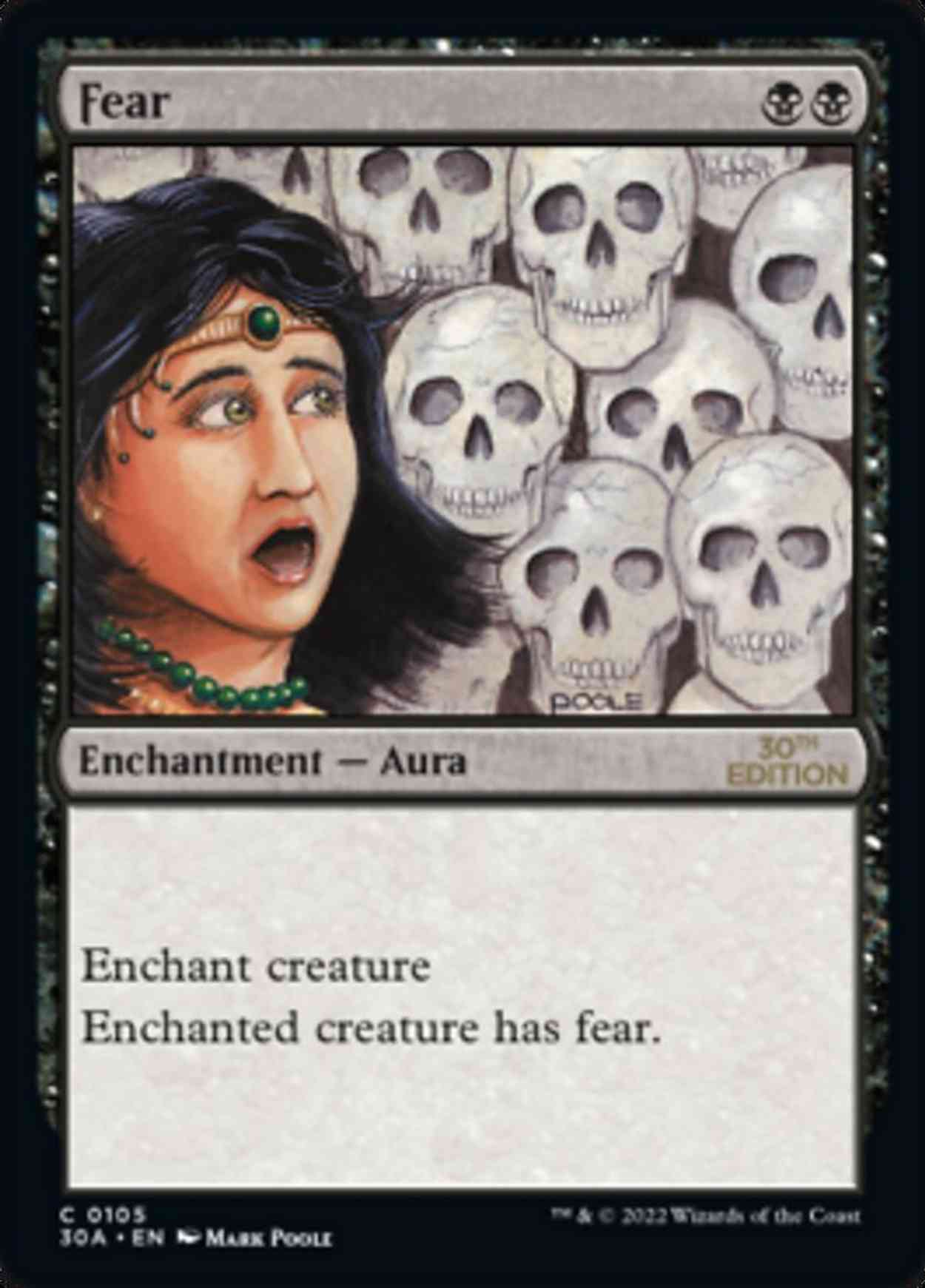 Fear magic card front