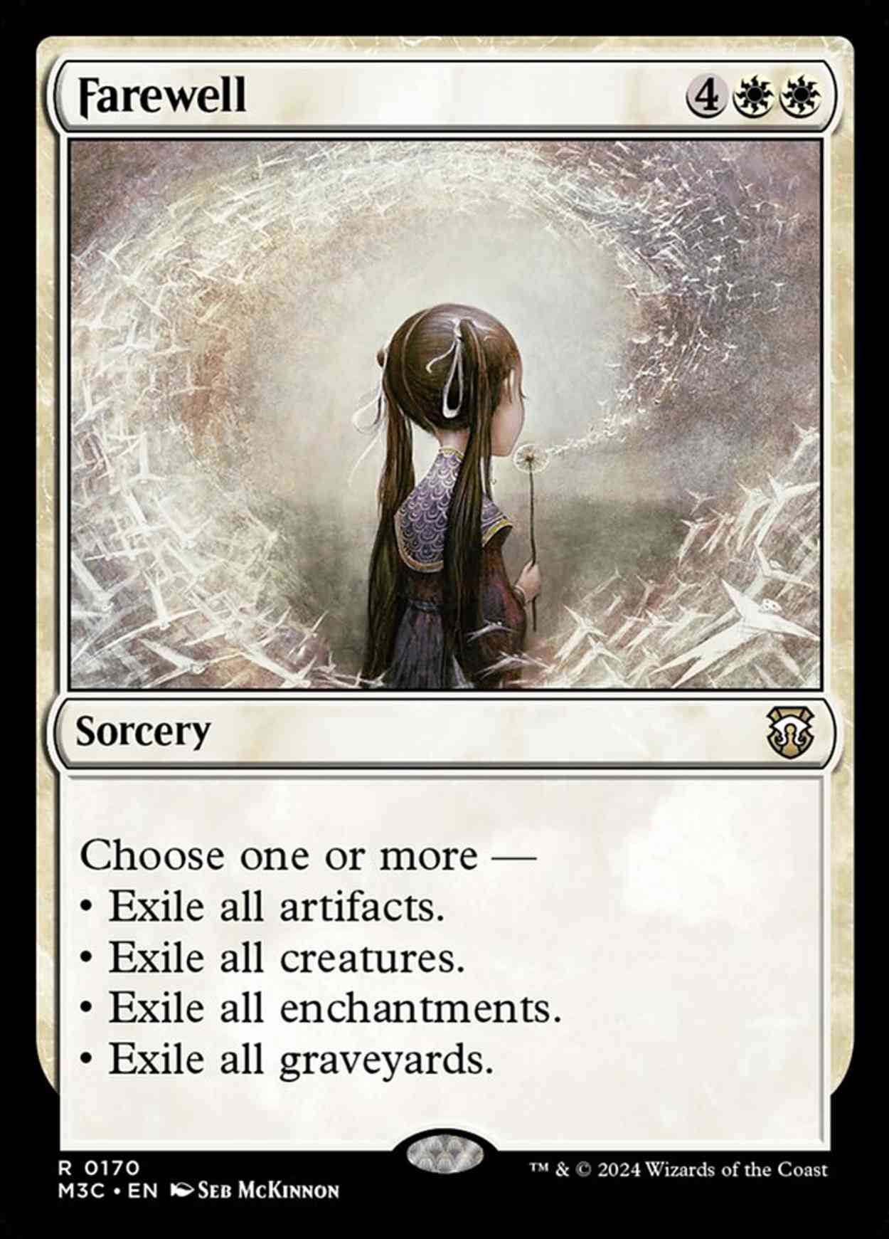 Farewell magic card front