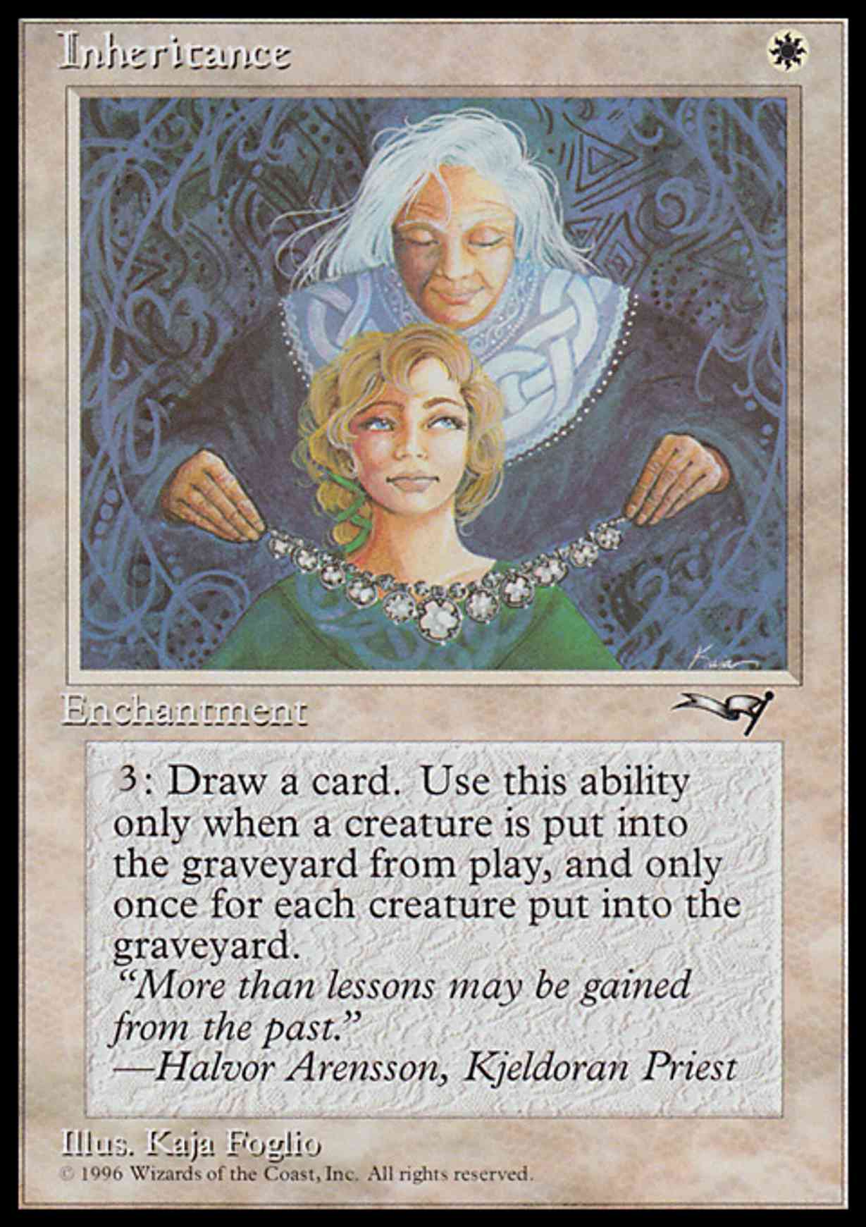 Inheritance magic card front