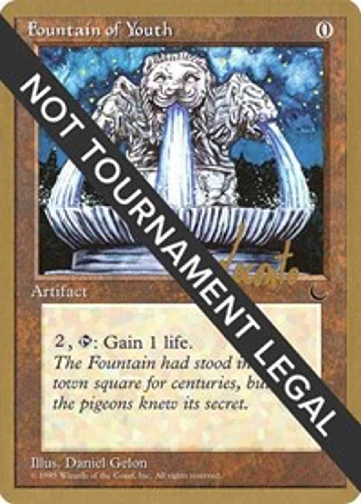 Fountain of Youth - 1996 Michael Loconto (DRK) magic card front