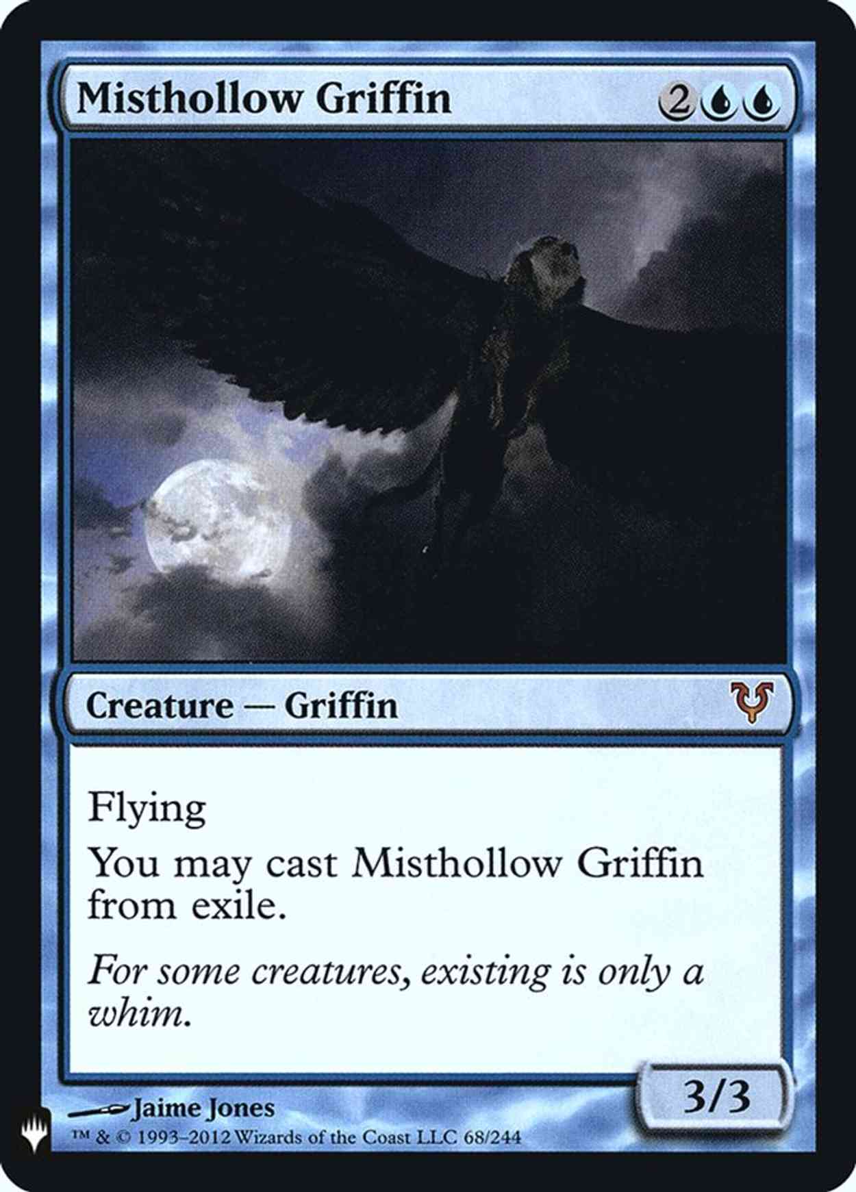 Misthollow Griffin magic card front