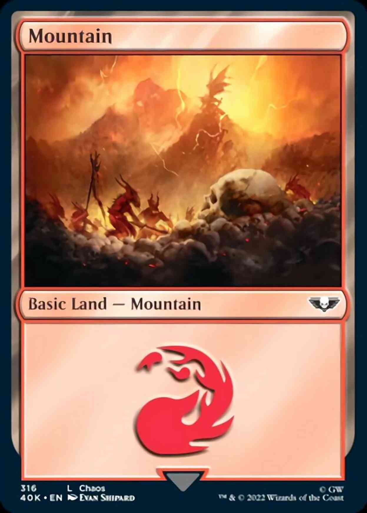 Mountain (316) magic card front