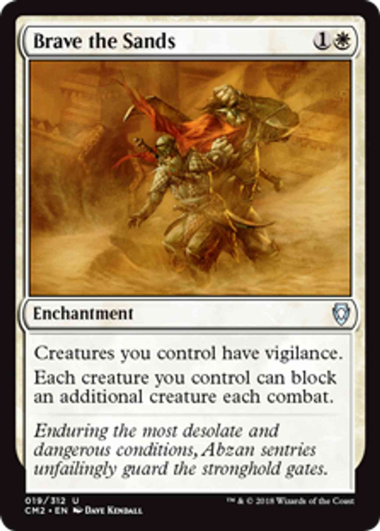 Brave the Sands magic card front