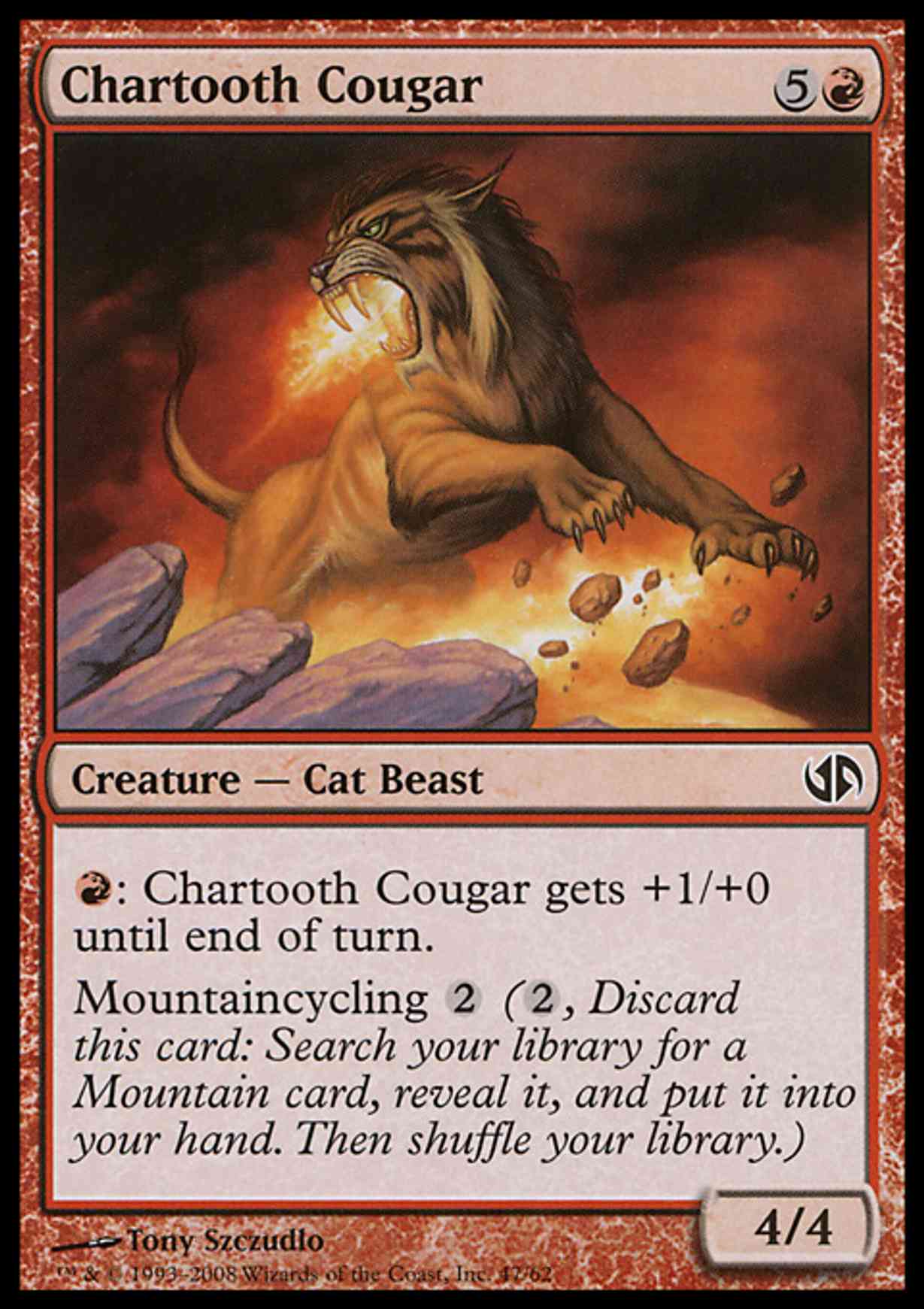 Chartooth Cougar magic card front