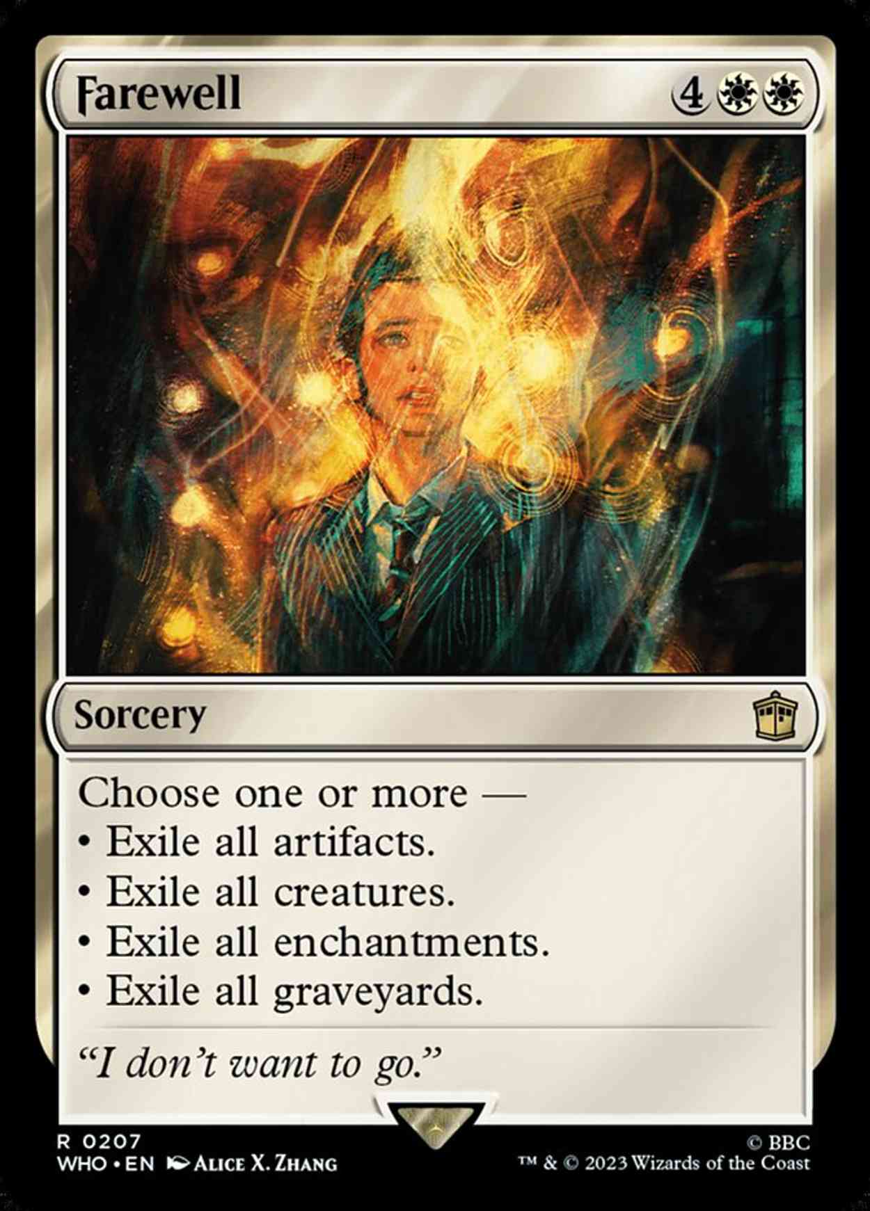 Farewell magic card front