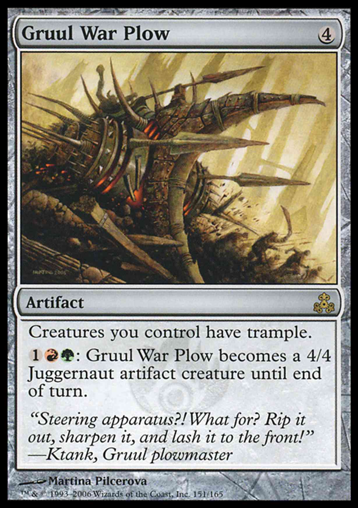 Gruul War Plow magic card front