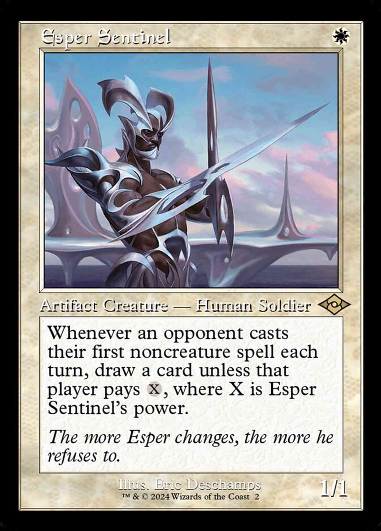 Esper Sentinel (Retro Frame) magic card front