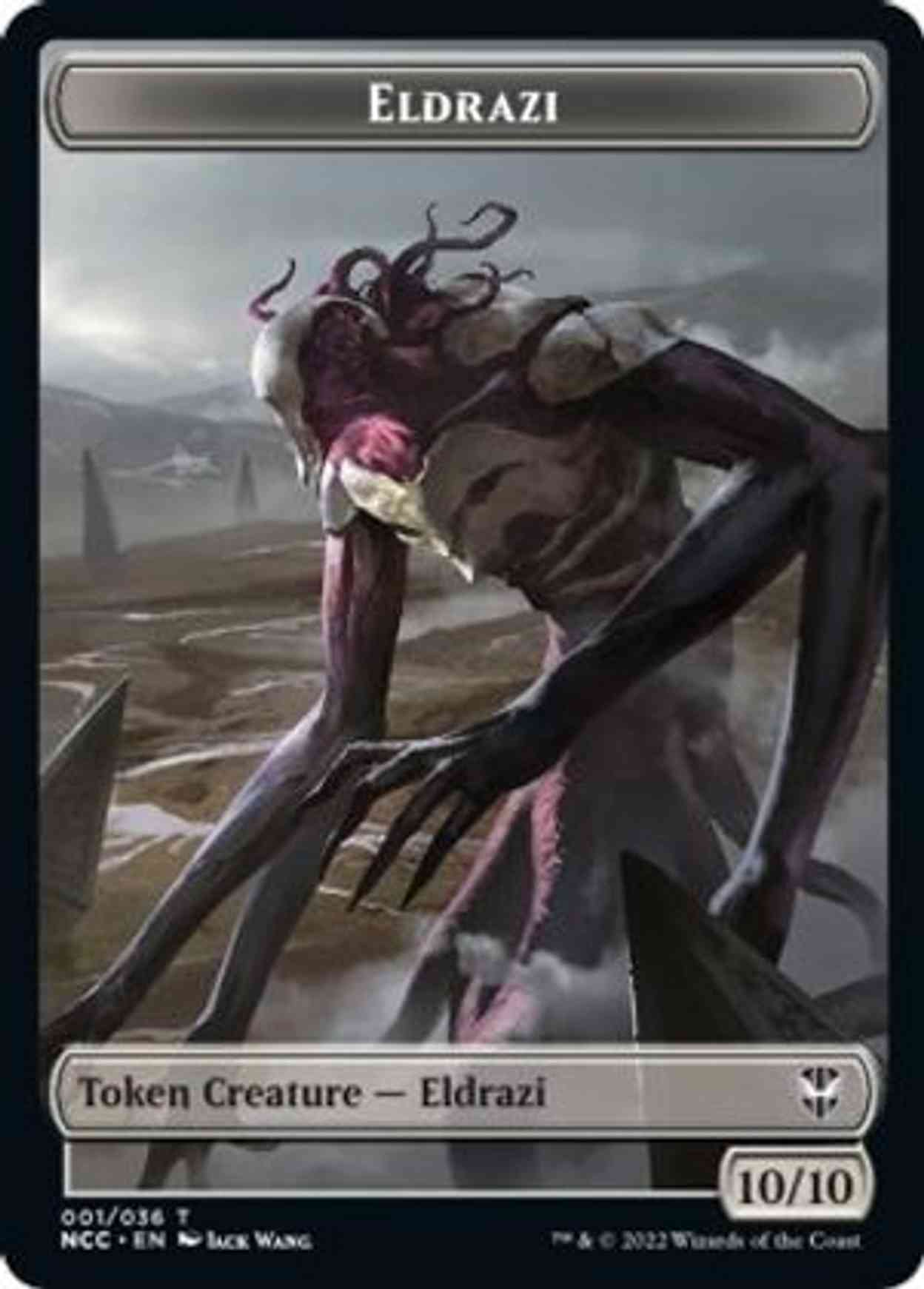 Eldrazi // Human Soldier Double-sided Token magic card front
