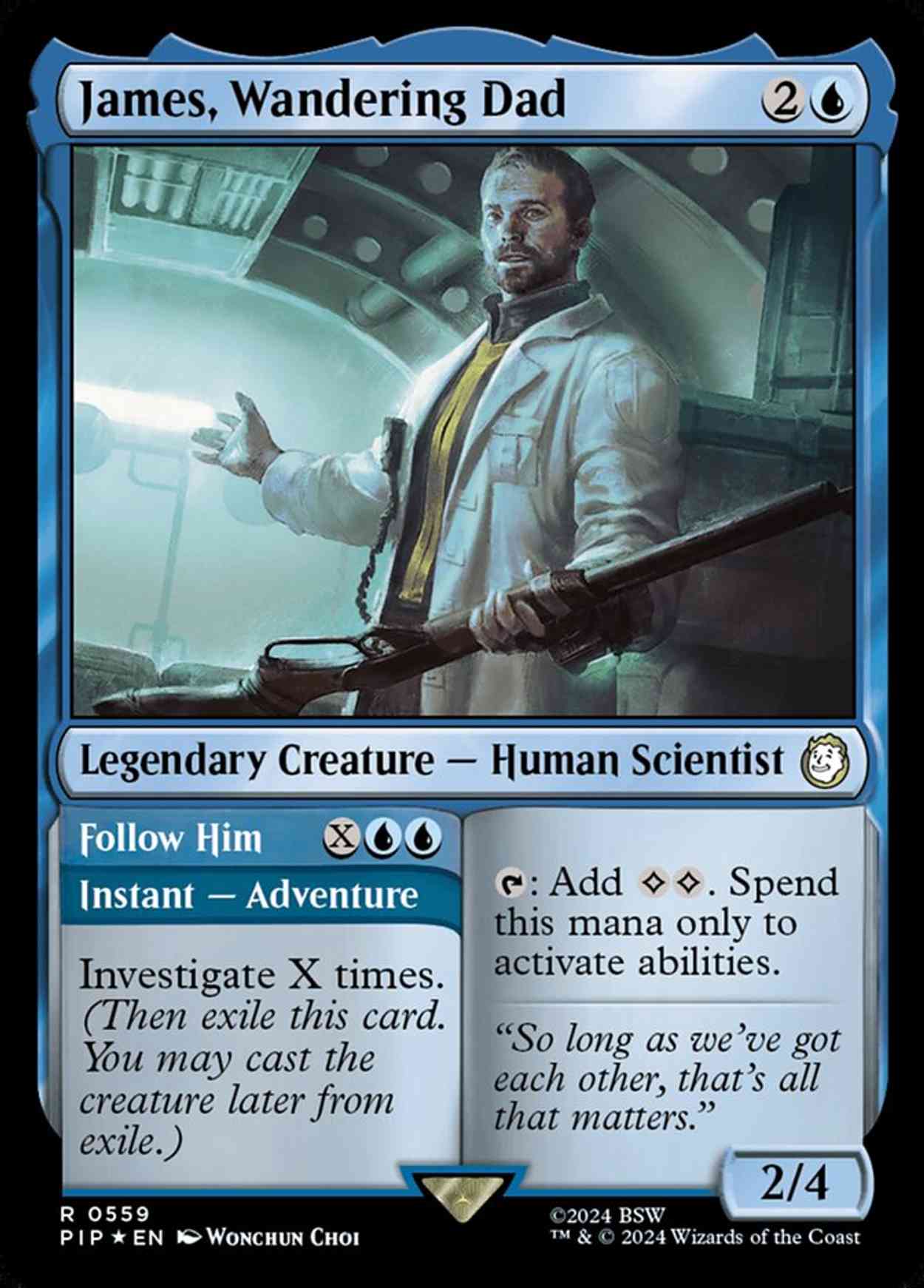 James, Wandering Dad (Surge Foil) magic card front