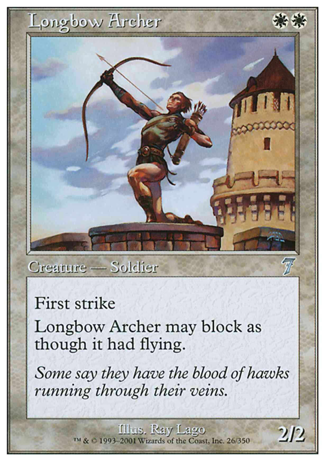 Longbow Archer magic card front