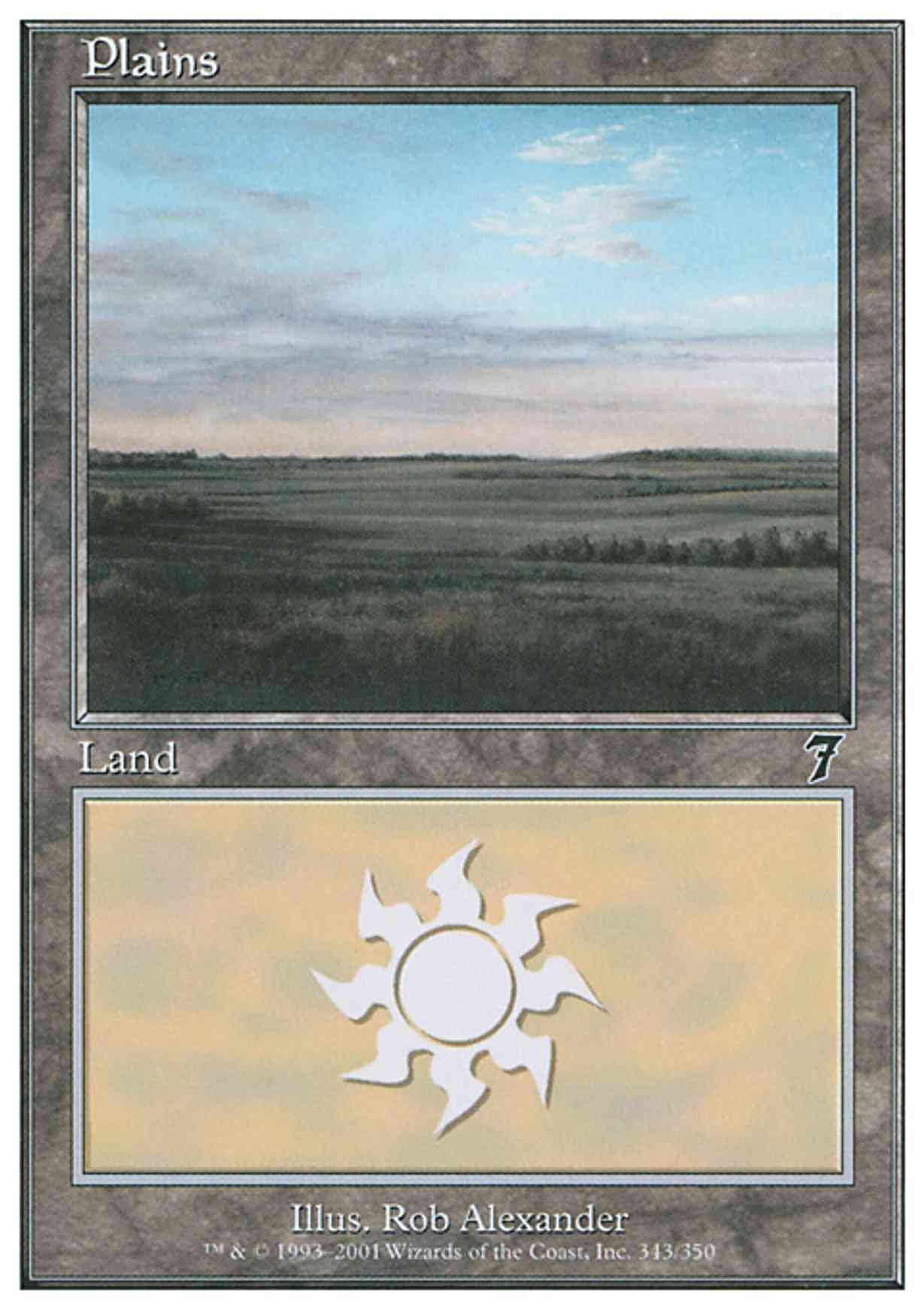 Plains (343) magic card front