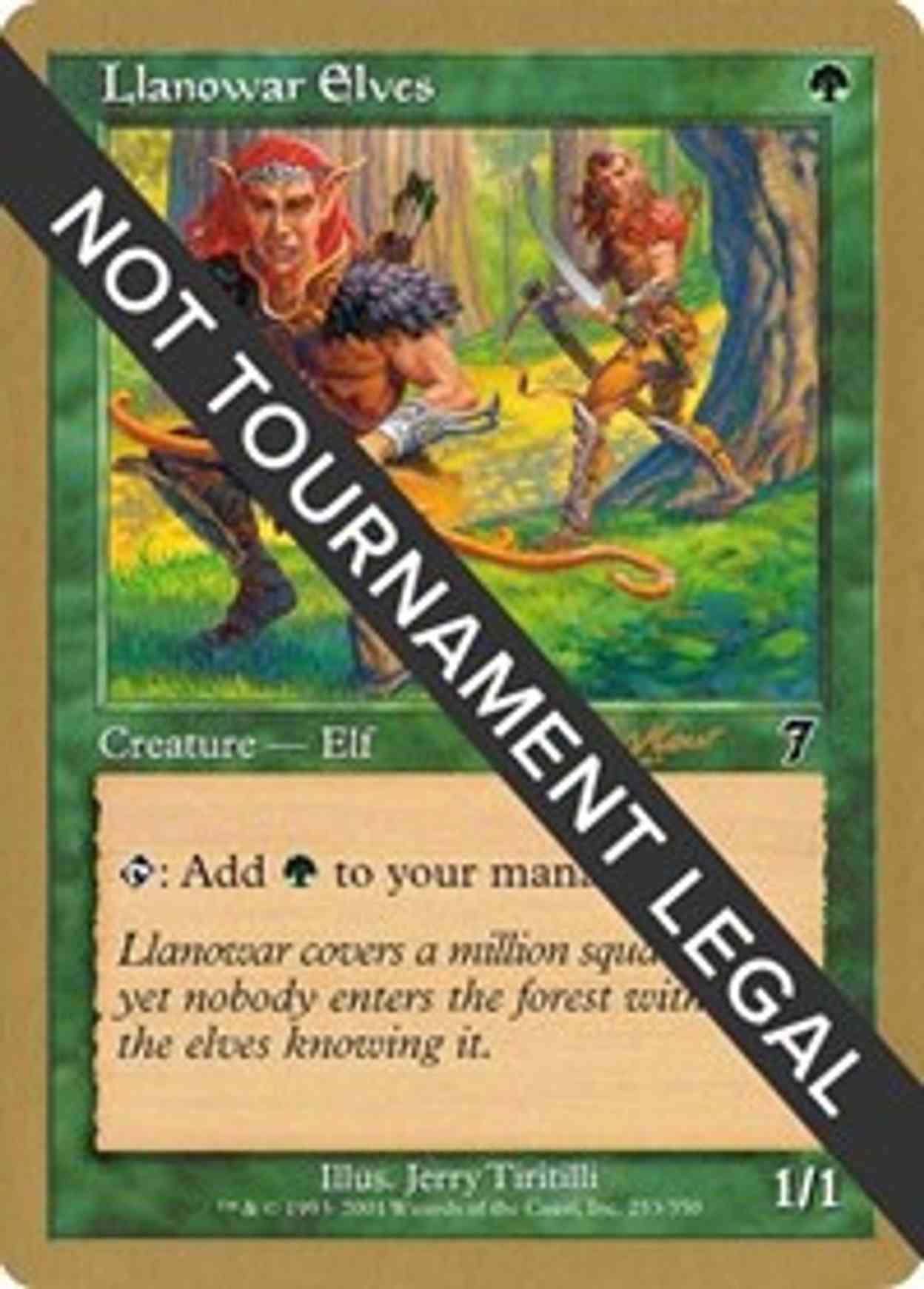 Llanowar Elves - 2002 Sim Han How (7ED) magic card front