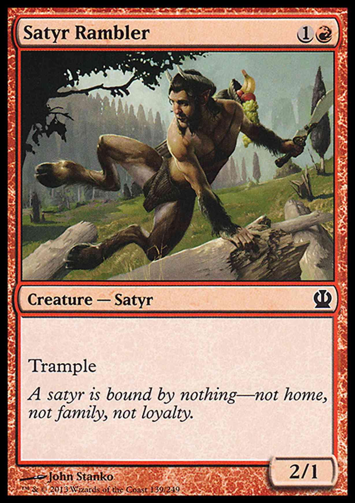 Satyr Rambler magic card front