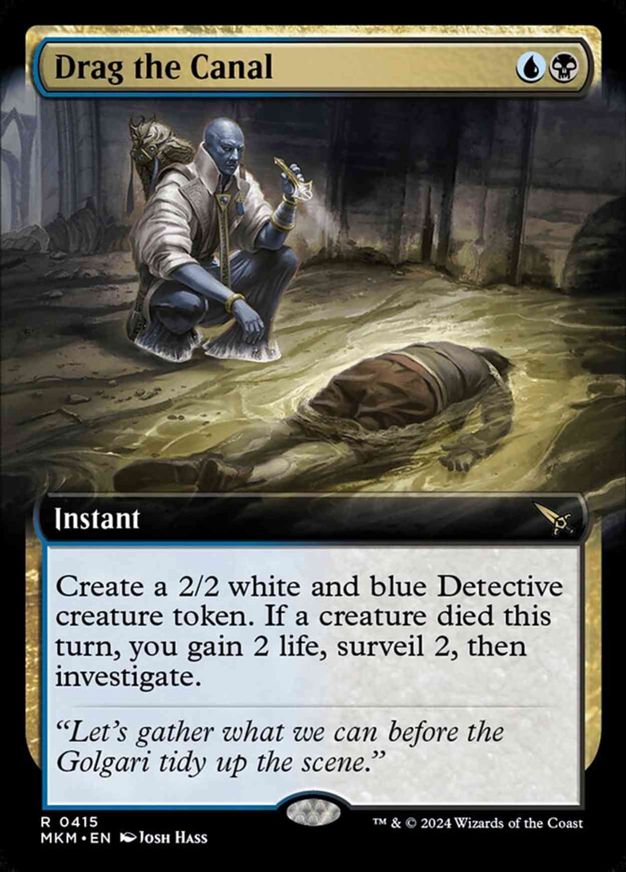 Drag the Canal (Extended Art) magic card front