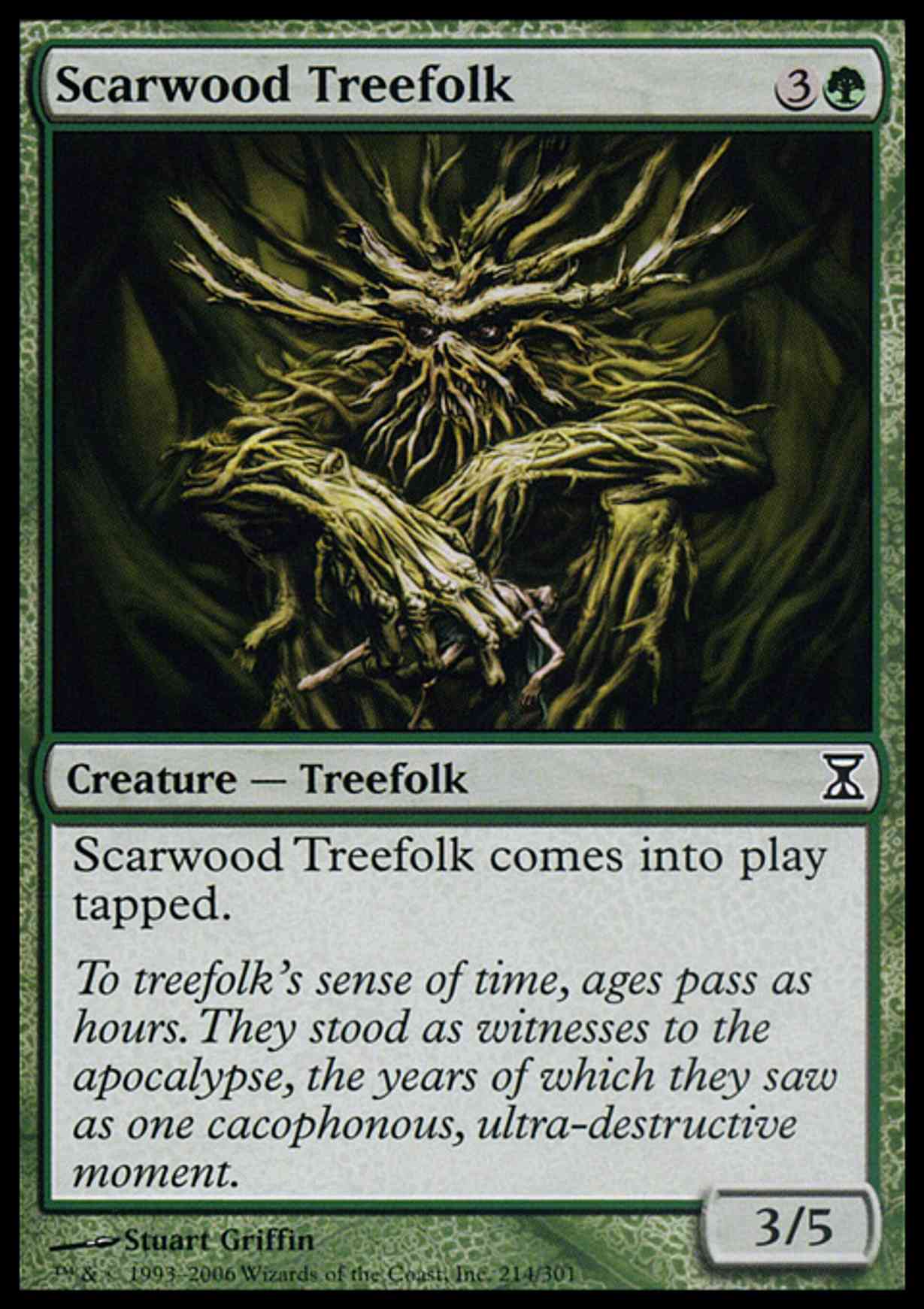 Scarwood Treefolk magic card front