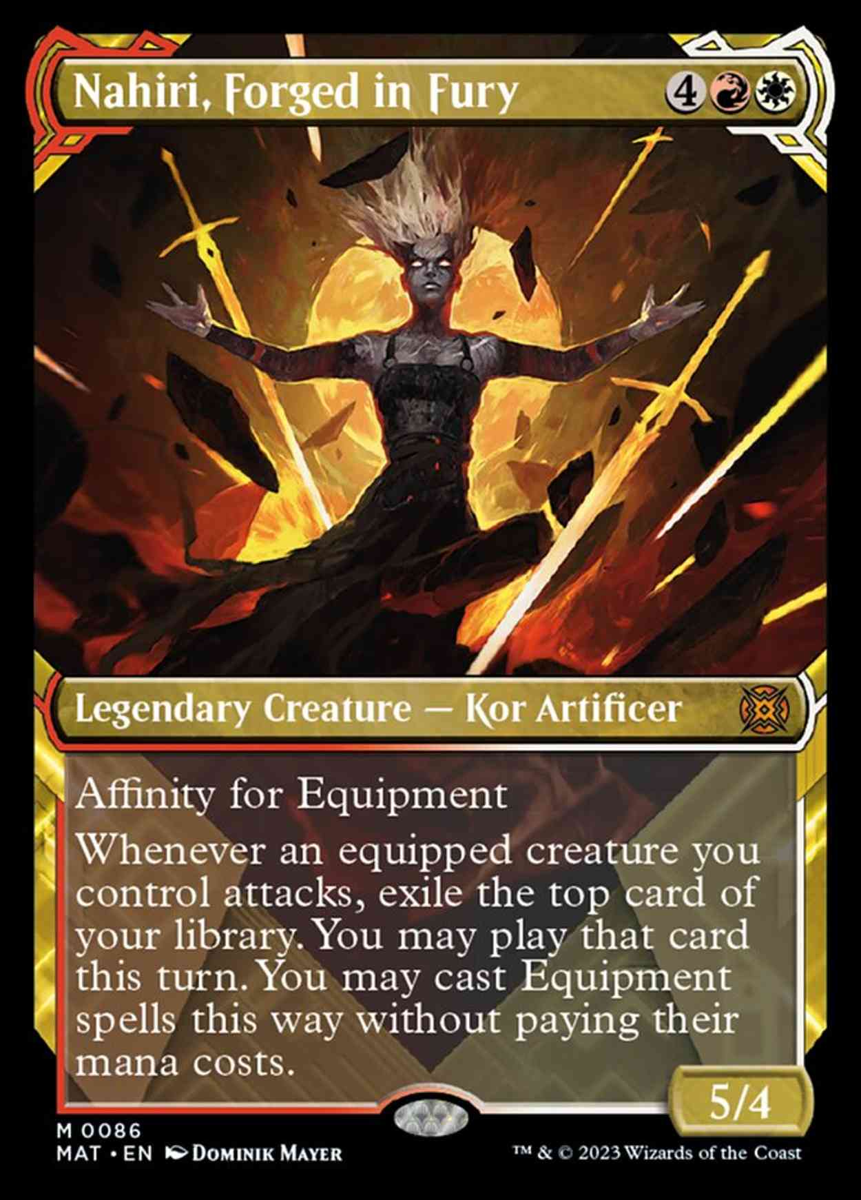 Nahiri, Forged in Fury (Showcase) magic card front