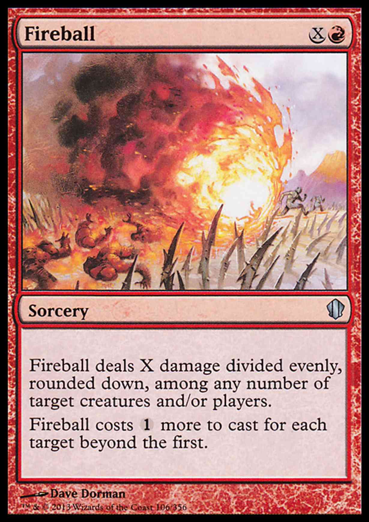Fireball Price from mtg Commander 2013 Edition