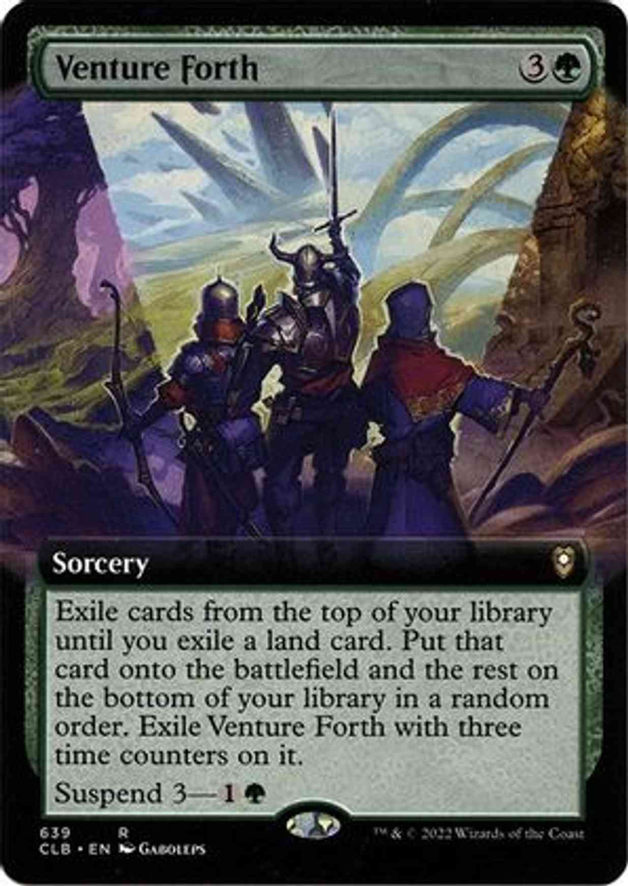 Venture Forth (Extended Art) magic card front