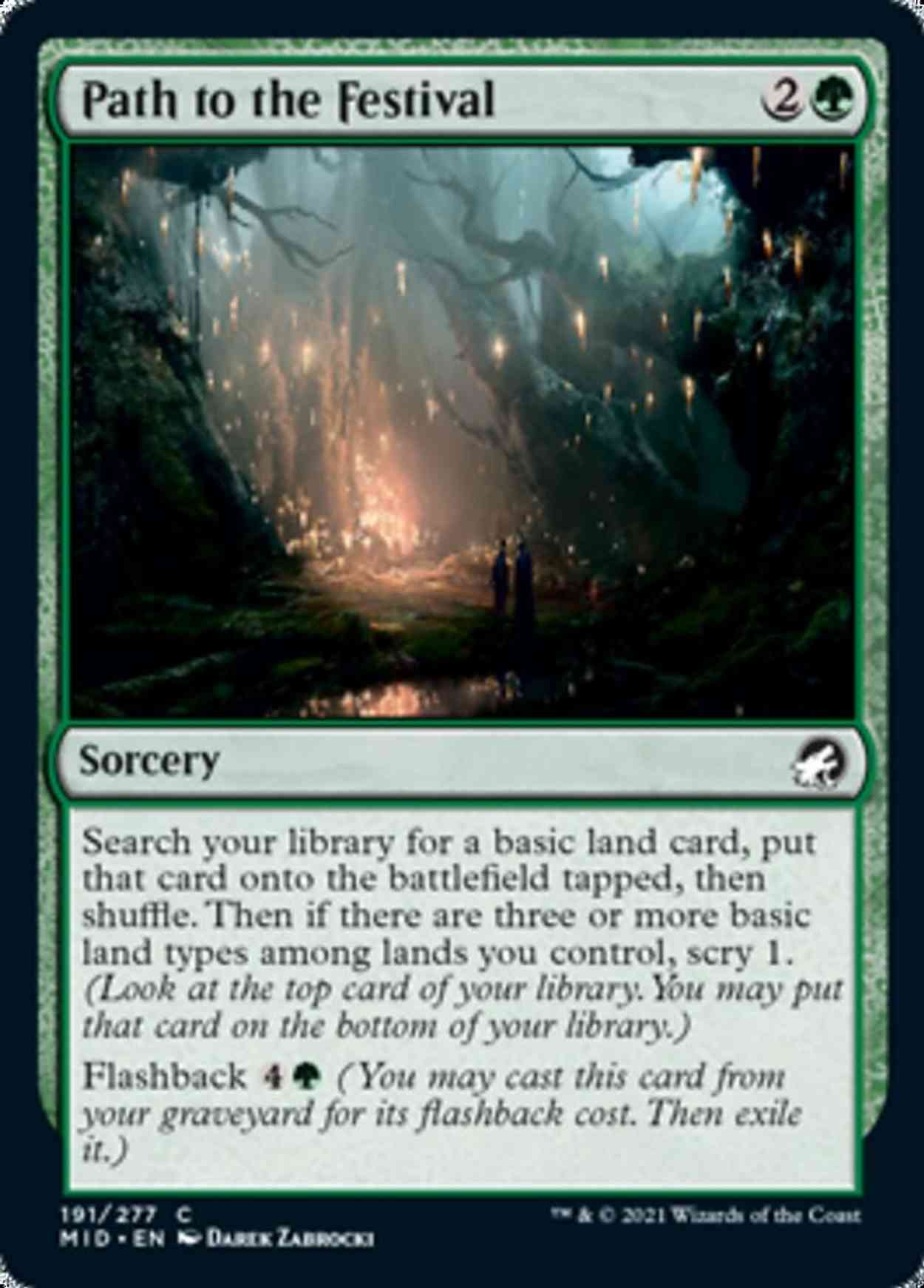Path to the Festival magic card front
