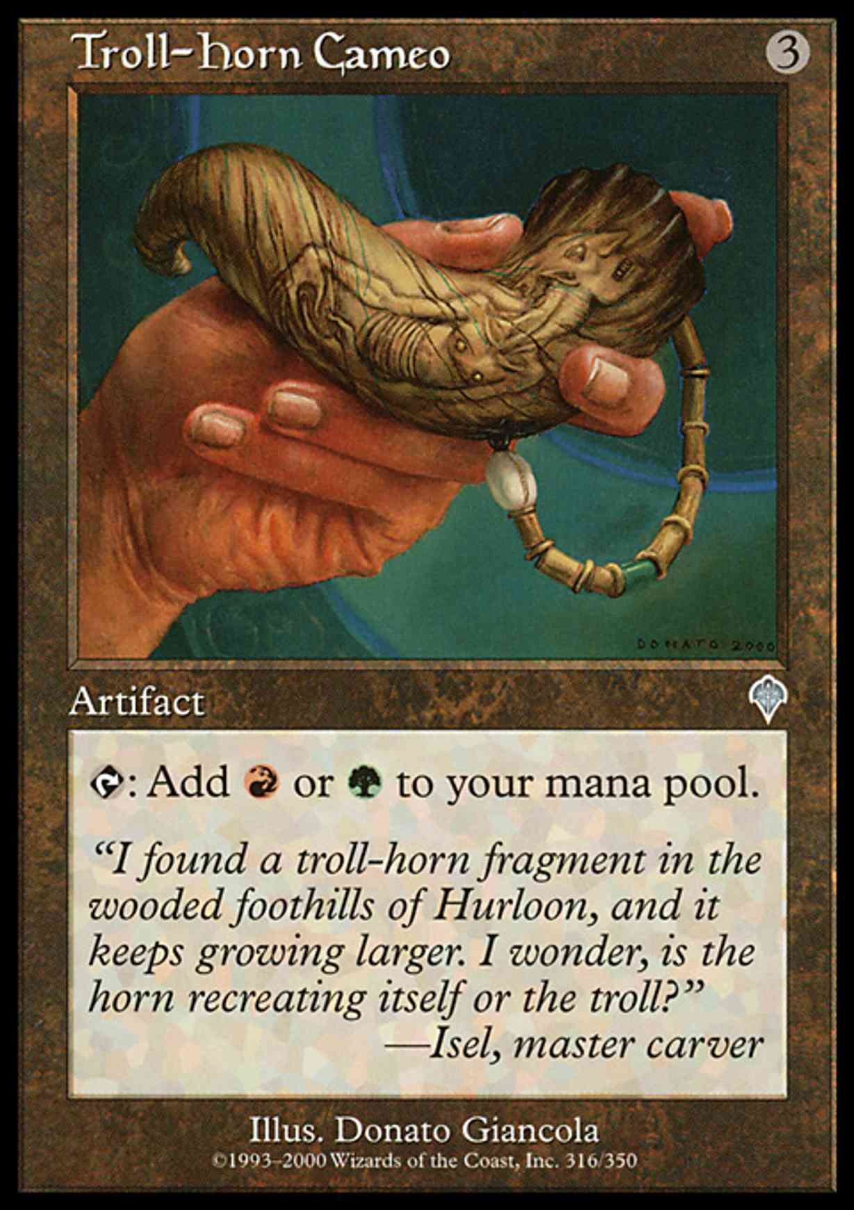 Troll-Horn Cameo magic card front
