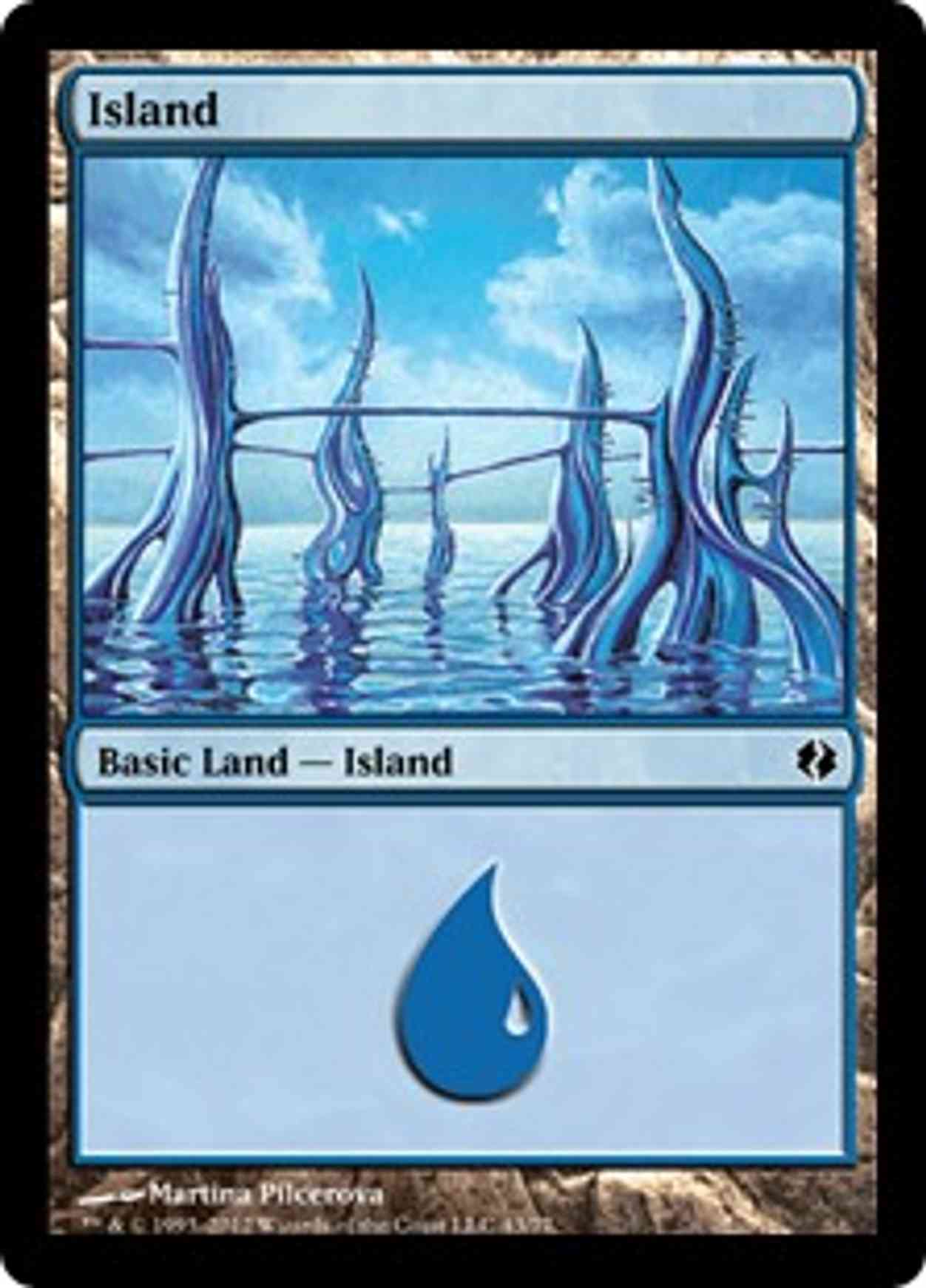 Island (43) magic card front