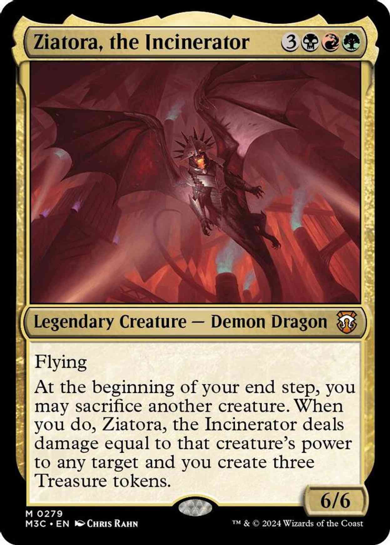 Ziatora, the Incinerator (Ripple Foil) magic card front