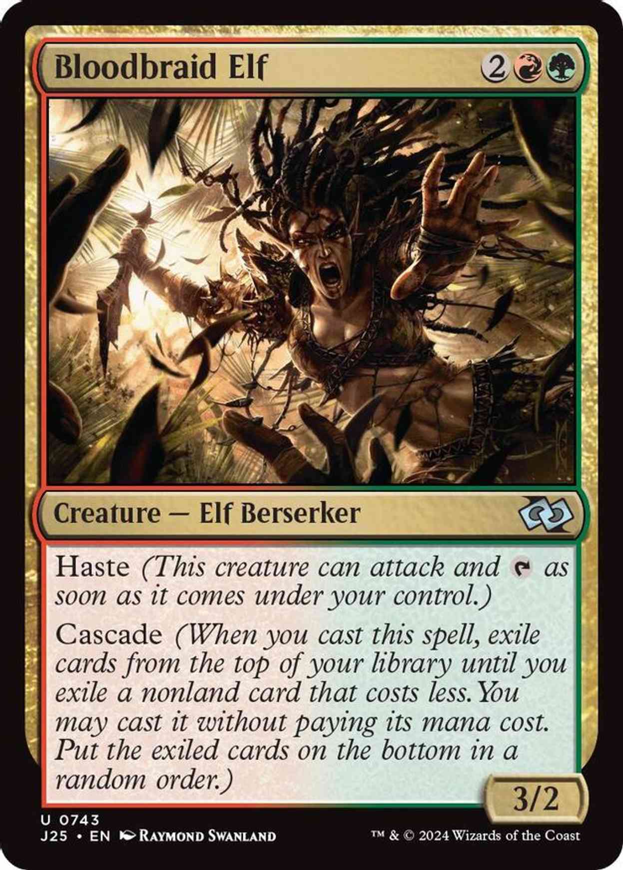 Bloodbraid Elf magic card front