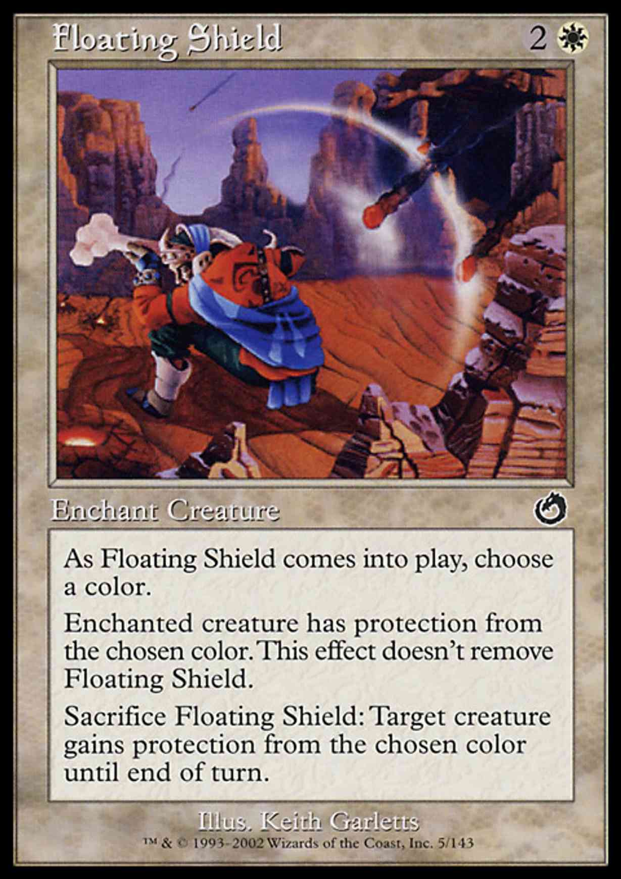 Floating Shield magic card front