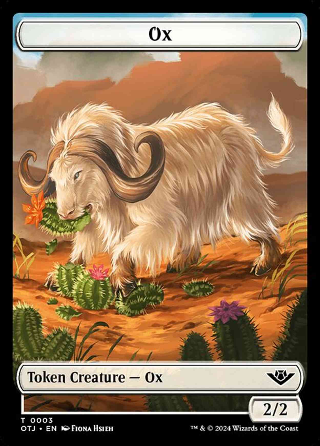 Ox Token magic card front