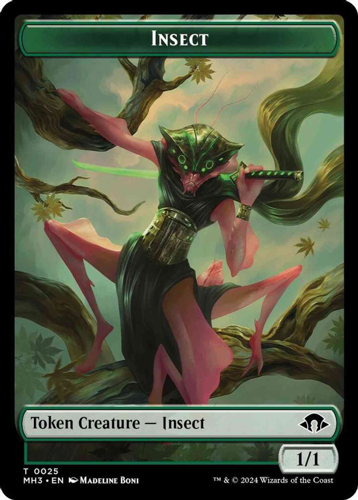 Insect Token (0025) magic card front