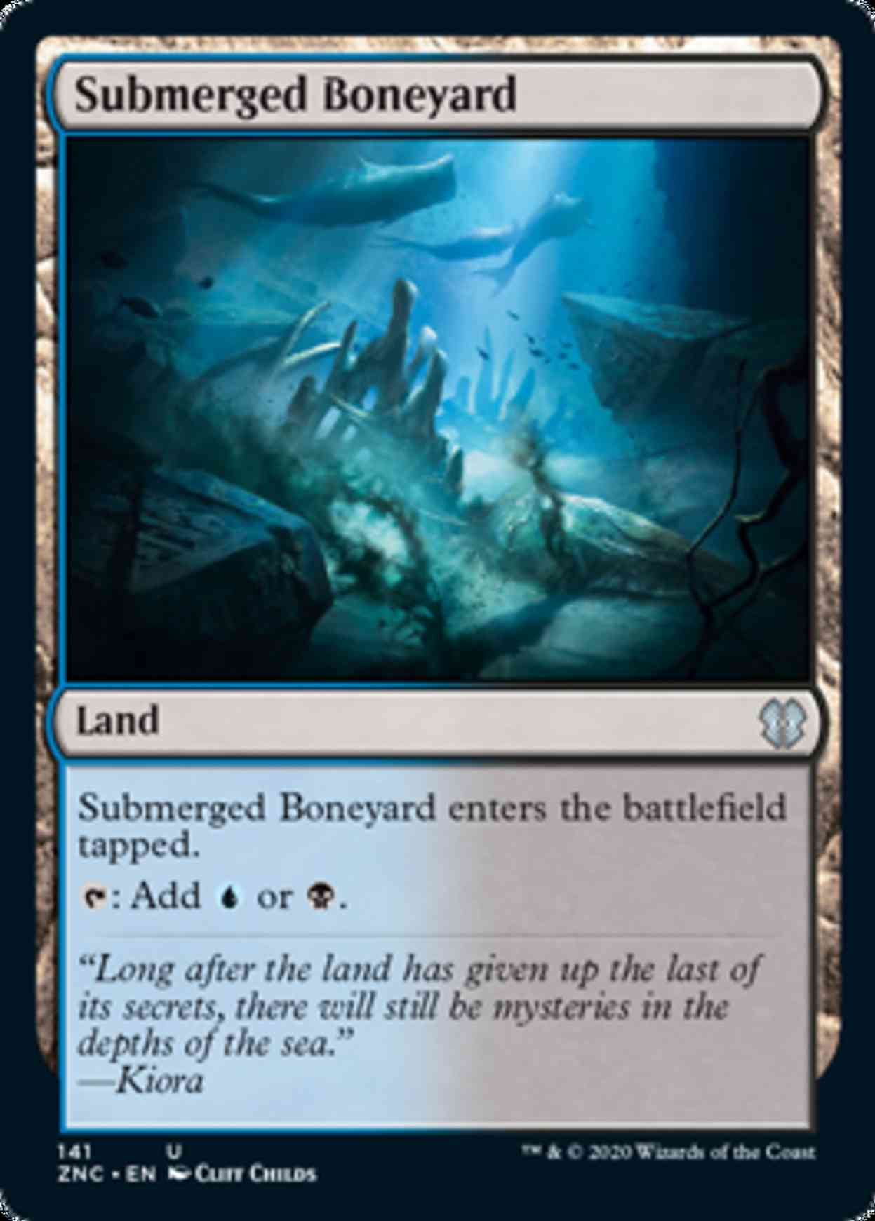 Submerged Boneyard magic card front