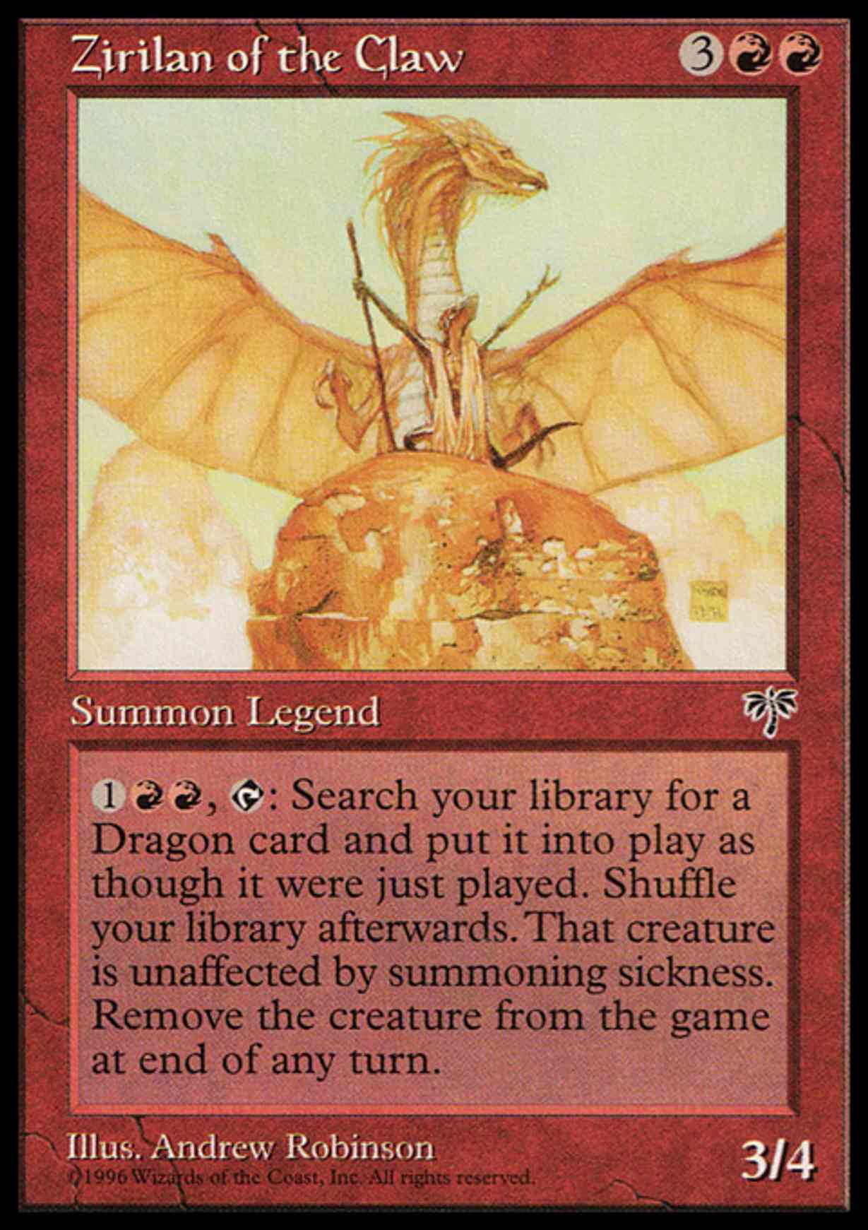 Zirilan of the Claw magic card front