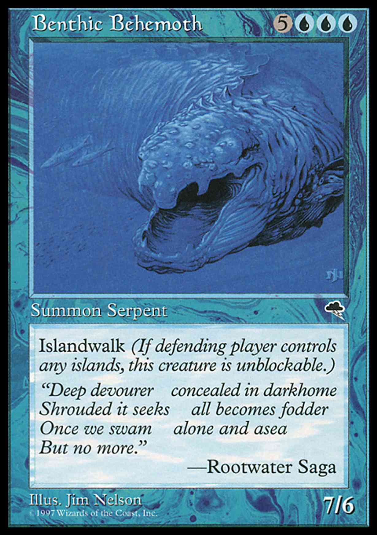 Benthic Behemoth magic card front