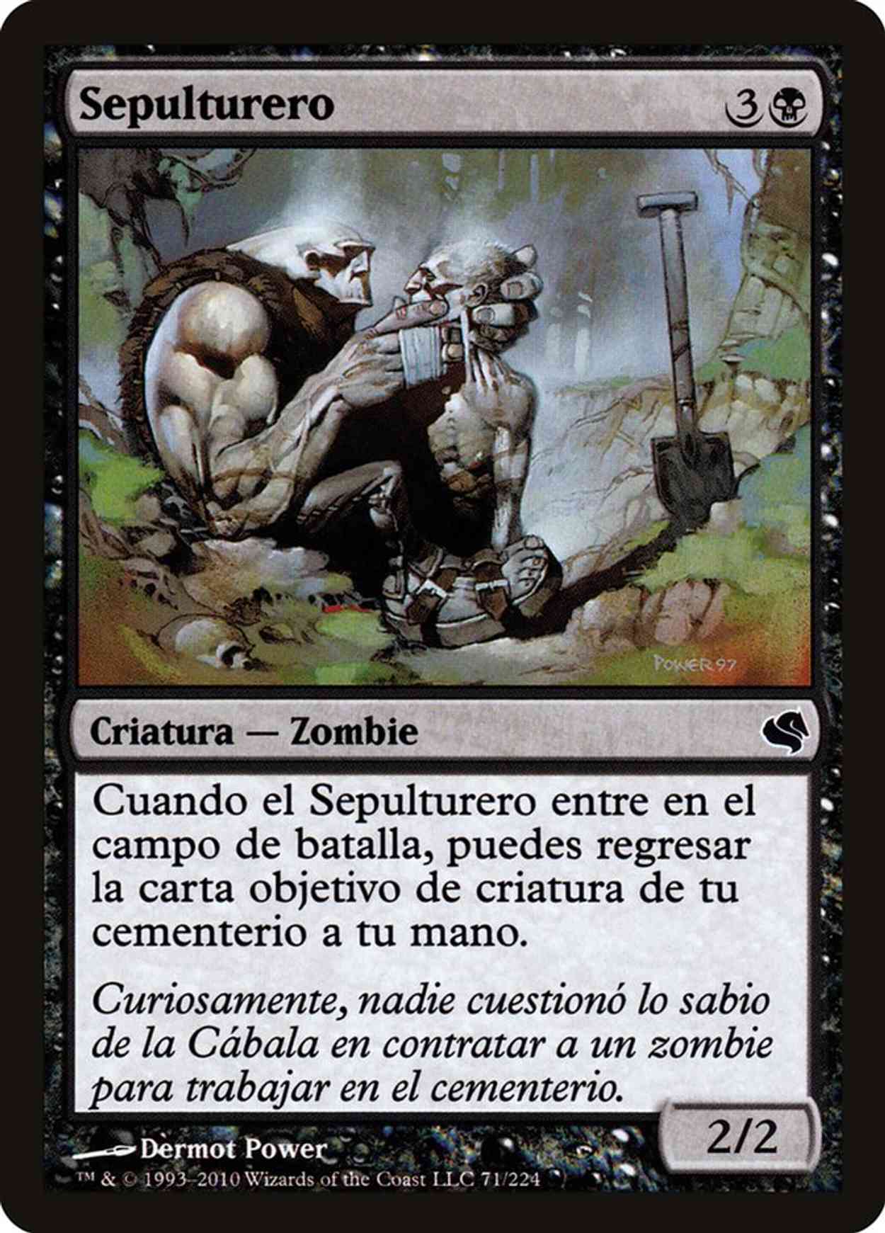 Gravedigger (Retro Frame) magic card front