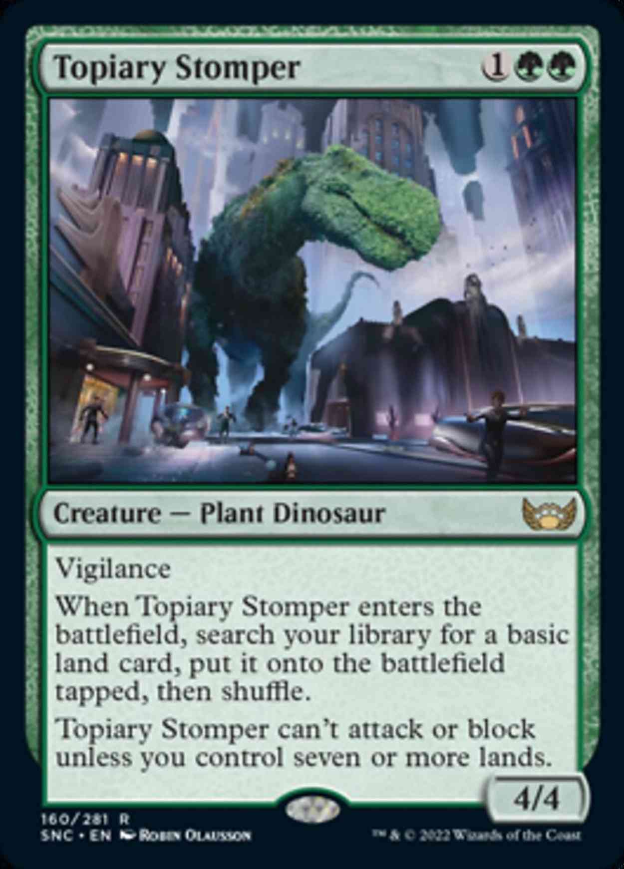 Topiary Stomper magic card front