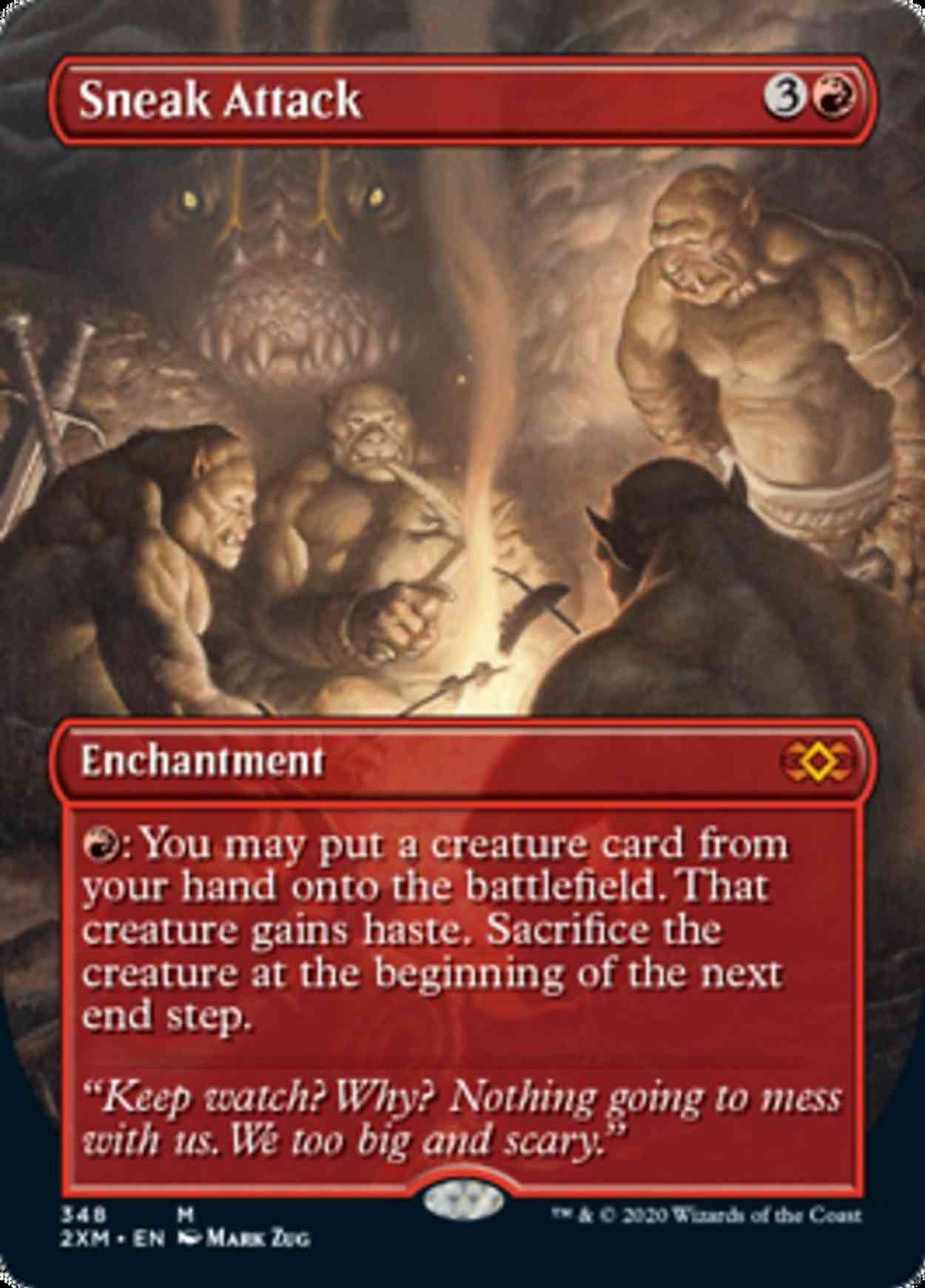 Sneak Attack (Borderless) magic card front