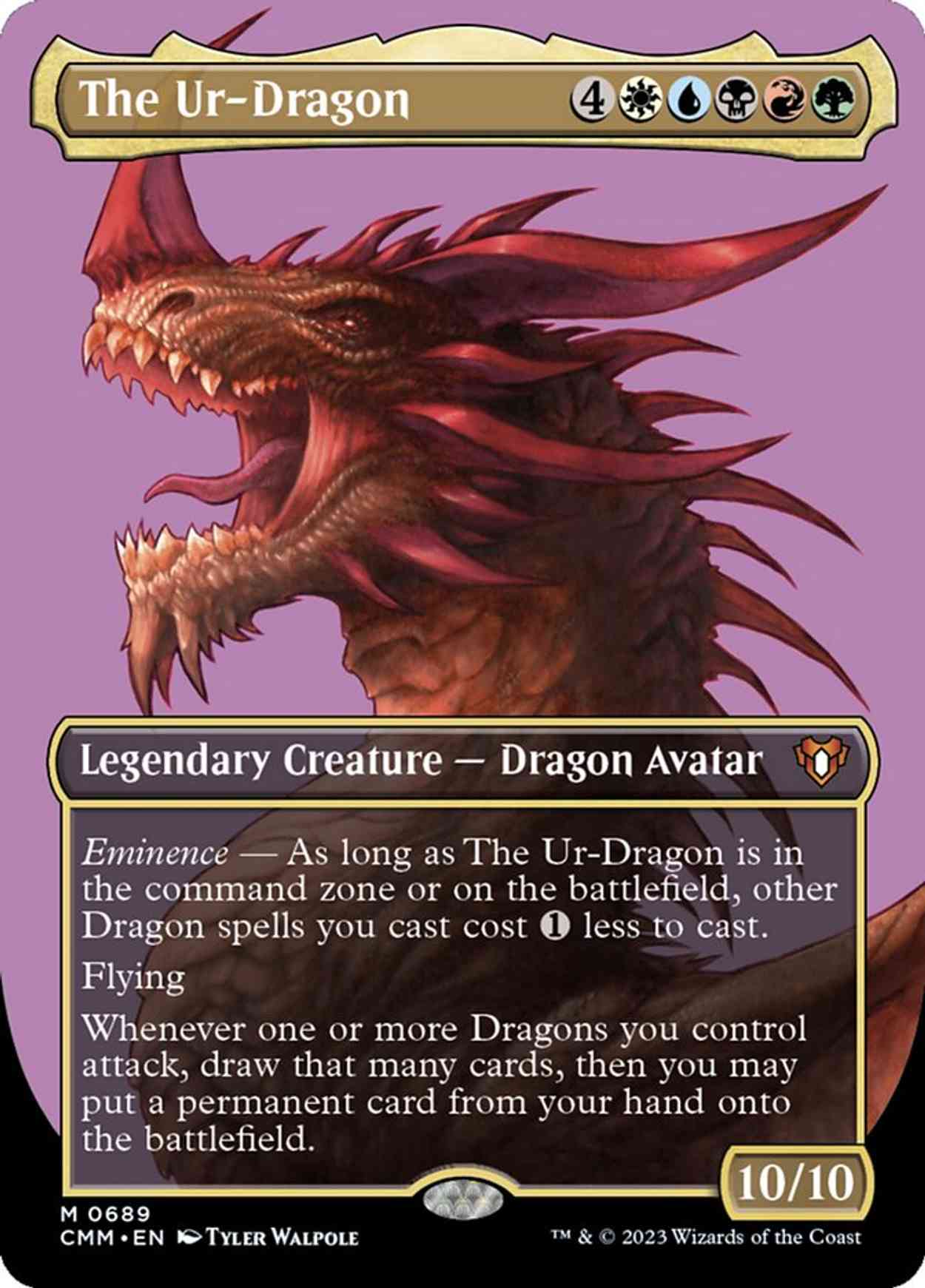 The Ur-Dragon (Borderless) magic card front