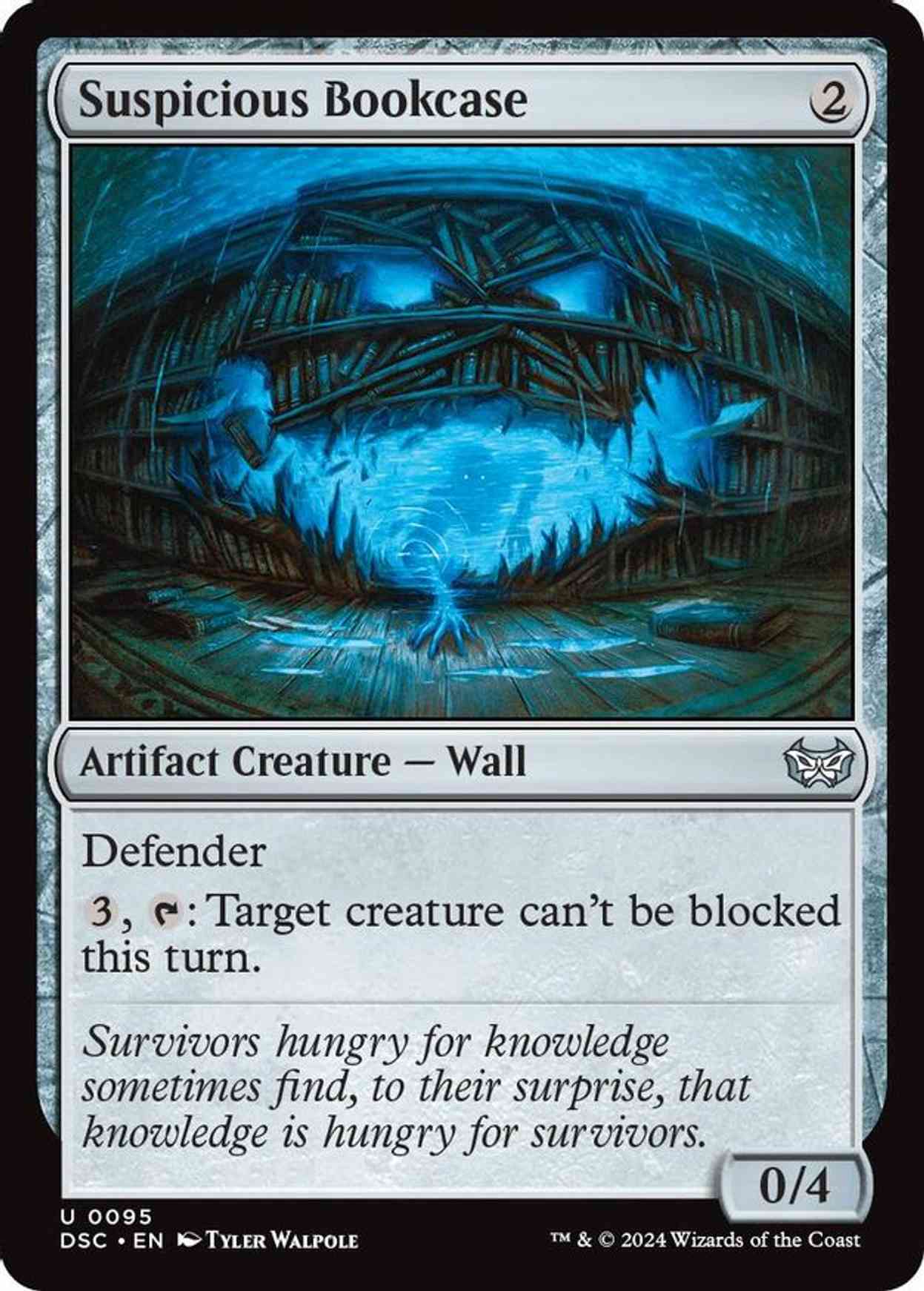 Suspicious Bookcase magic card front