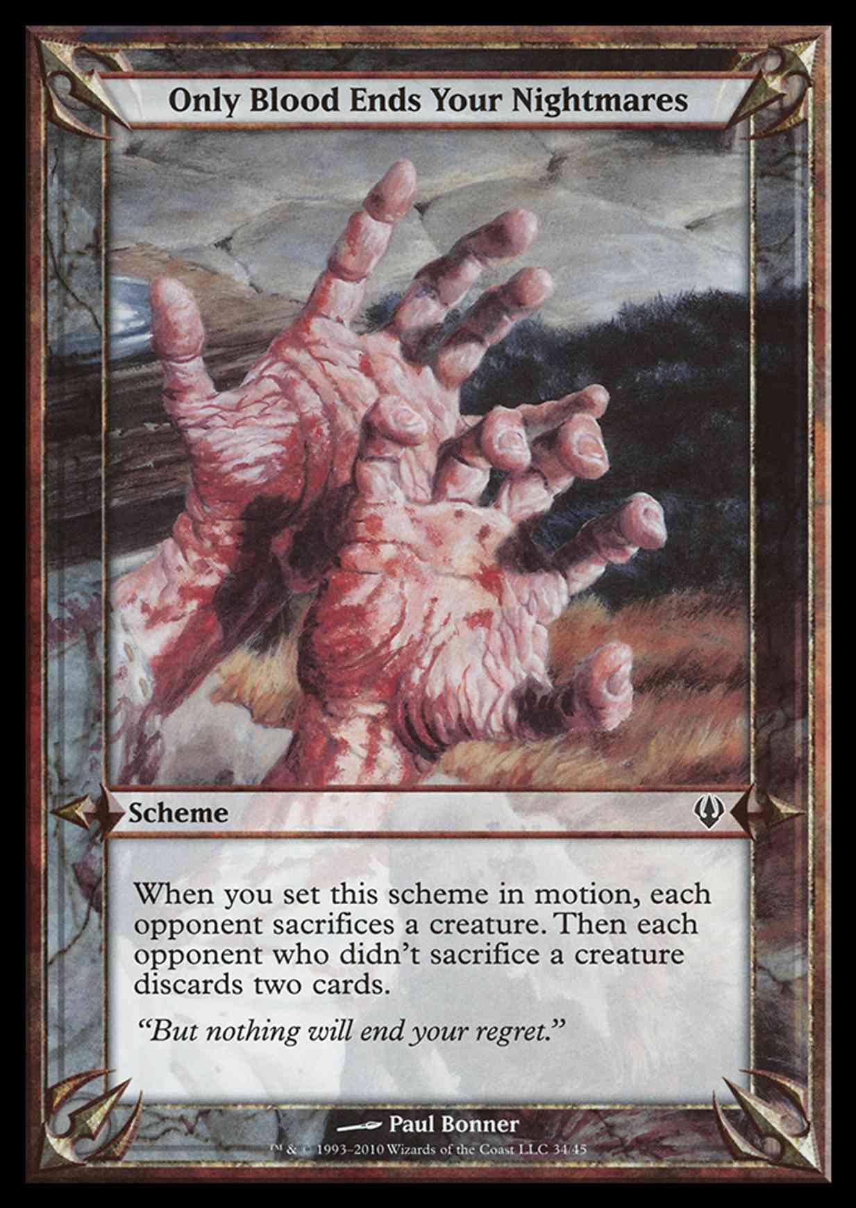Only Blood Ends Your Nightmares (Archenemy) magic card front