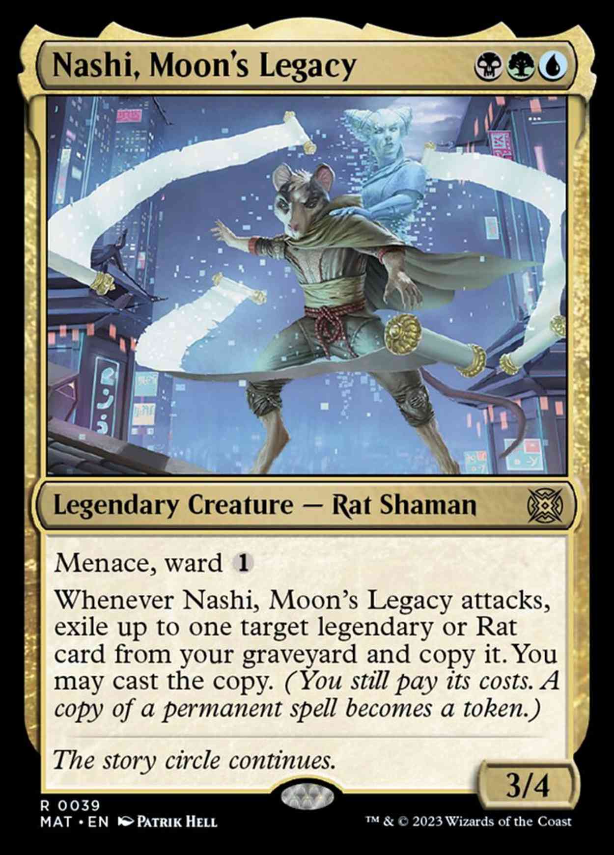 Nashi, Moon's Legacy magic card front