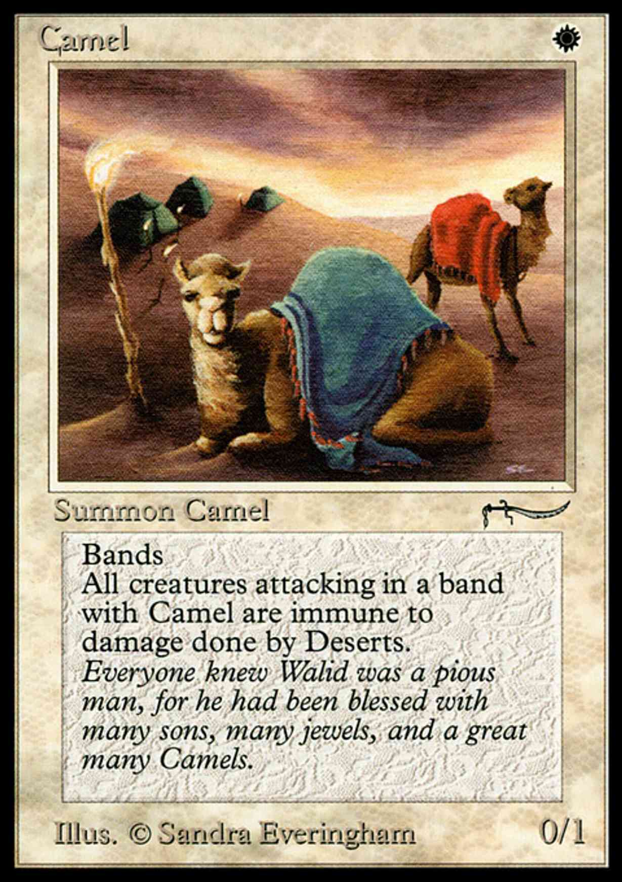 Camel magic card front