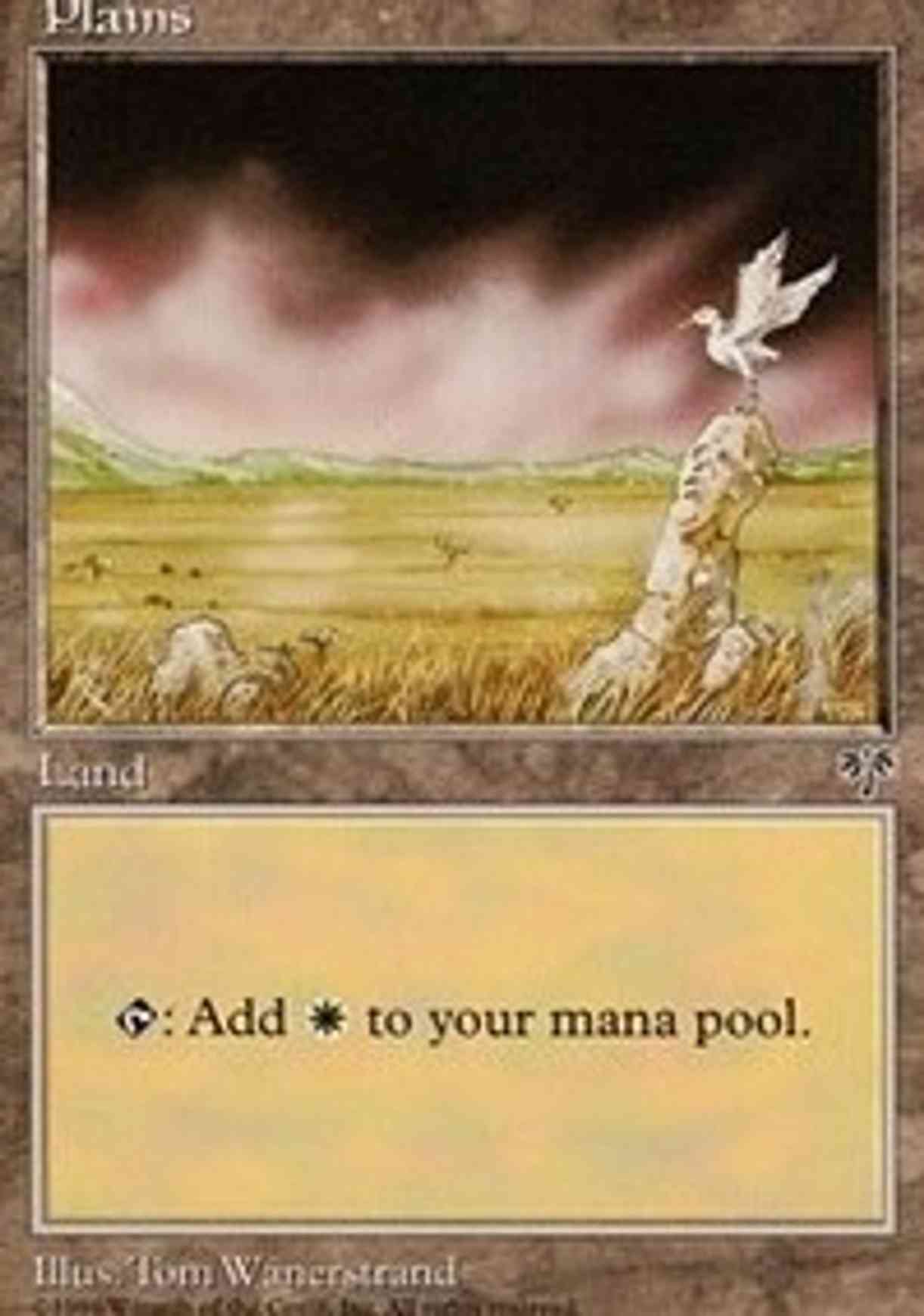Plains (Bird) magic card front