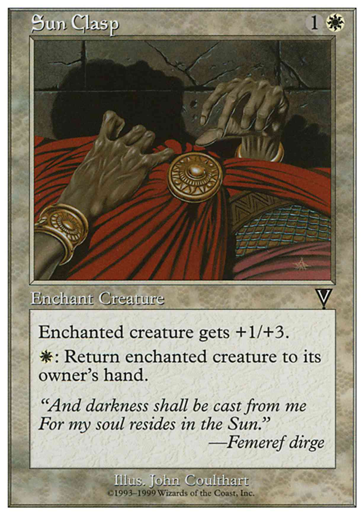 Sun Clasp magic card front