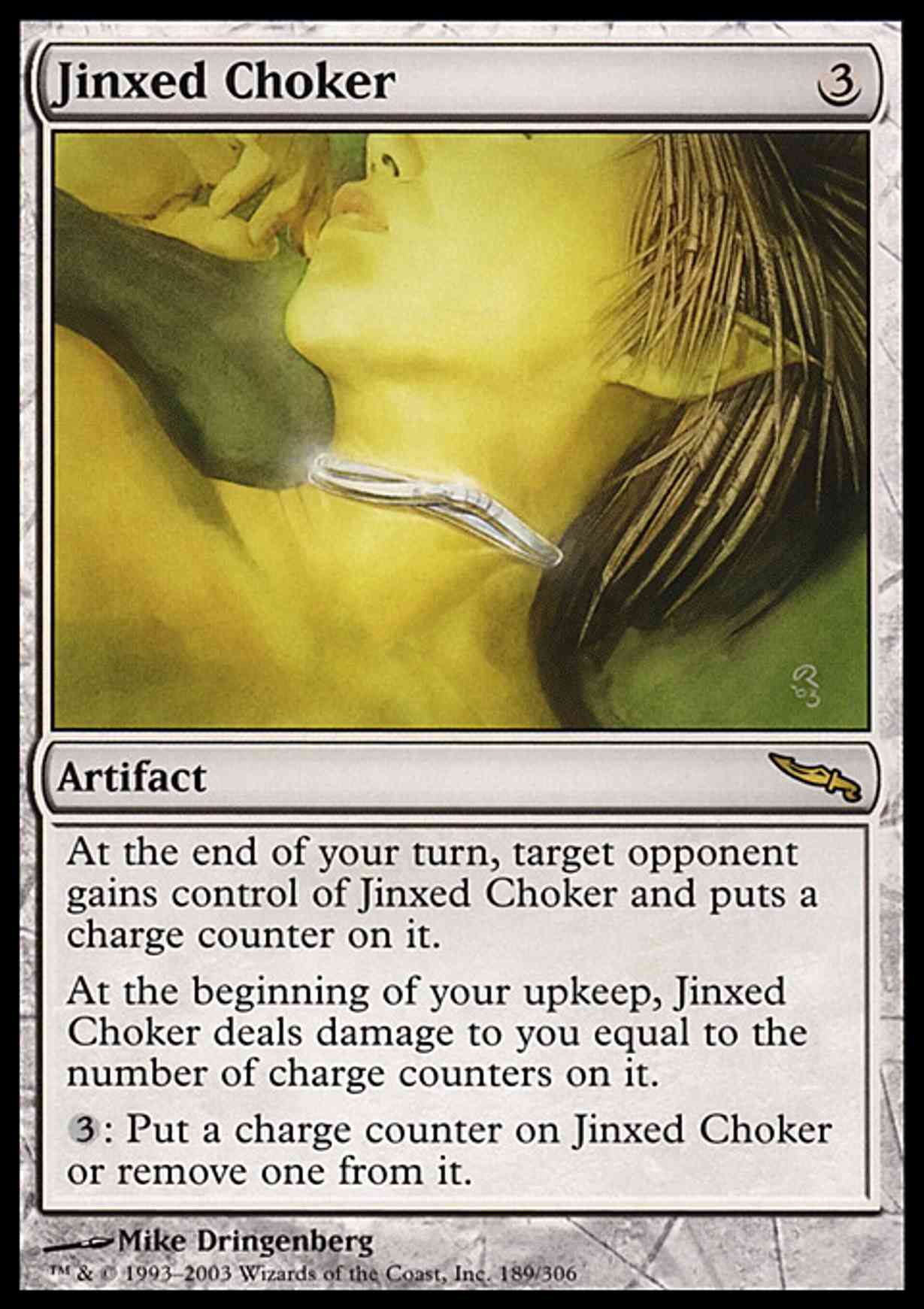 Jinxed Choker magic card front