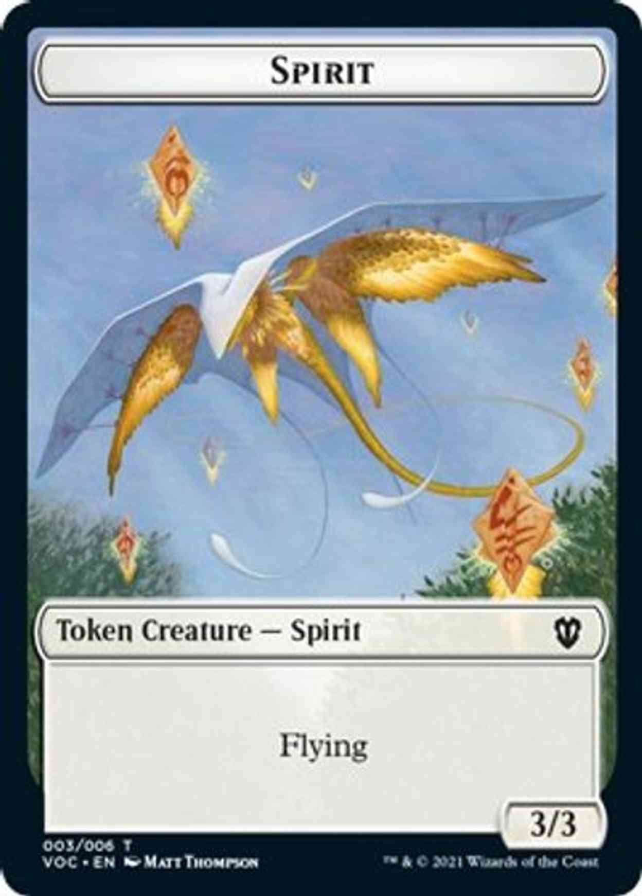 Spirit (003) // Thopter Double-sided Token magic card front